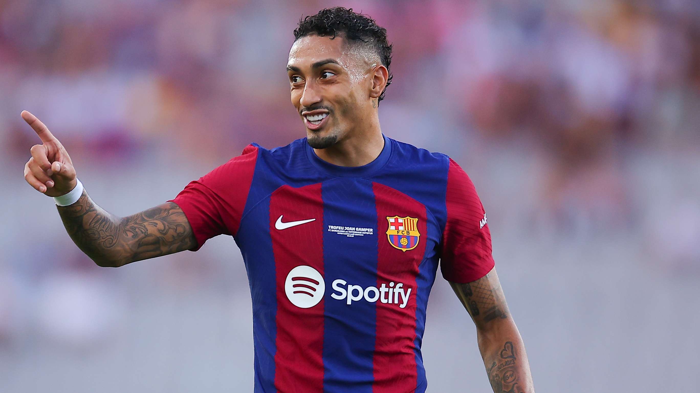 Raphinha reveals tattoo is inspiring Barca's hope of redemption  