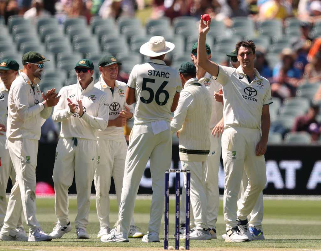 Cummins takes five as Australia draw level with crushing win  
