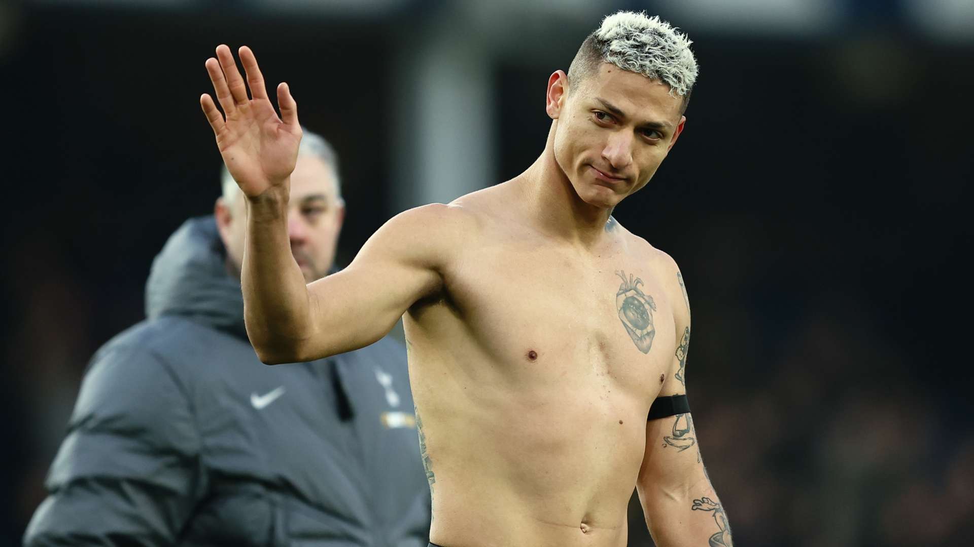 Richarlison explains 'bizarre' shirtless Everton lap of honour  
