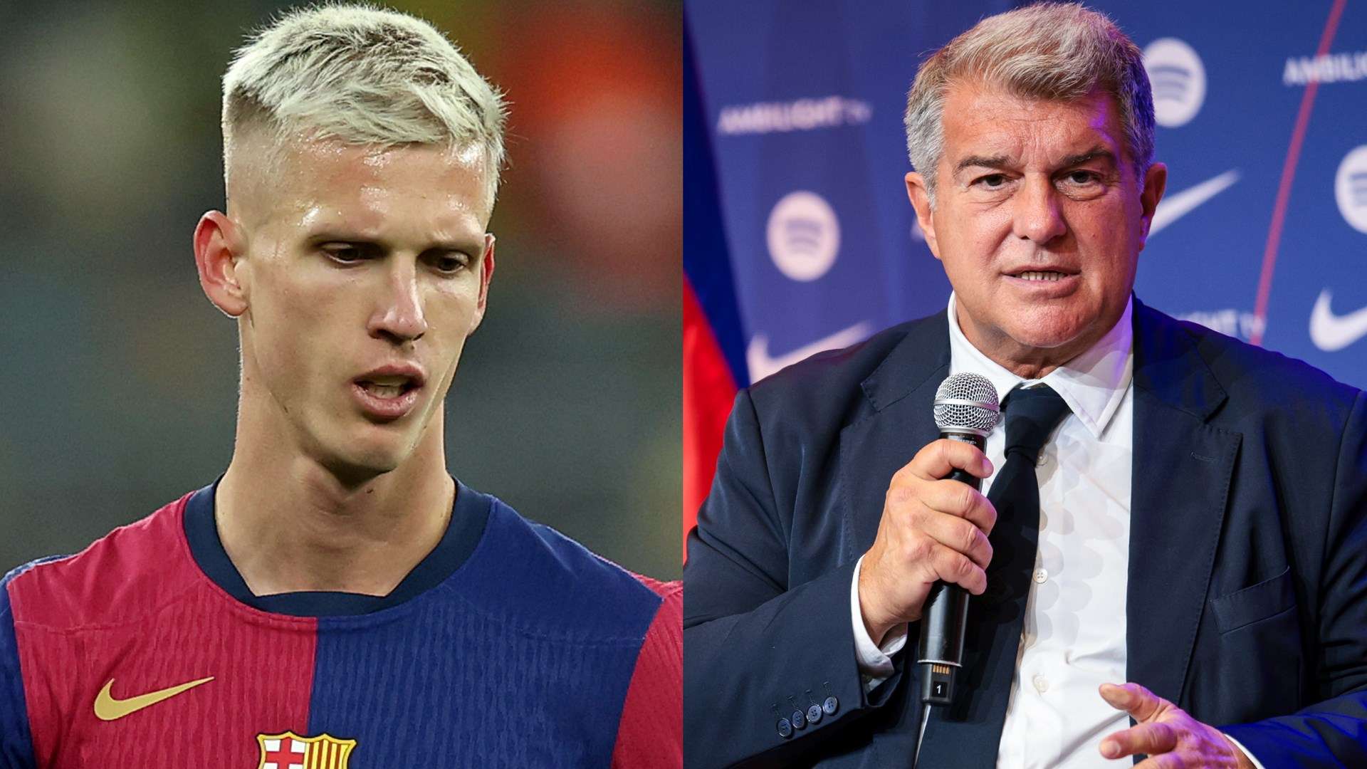 Barcelona president Laporta breaks silence on Olmo debacle  