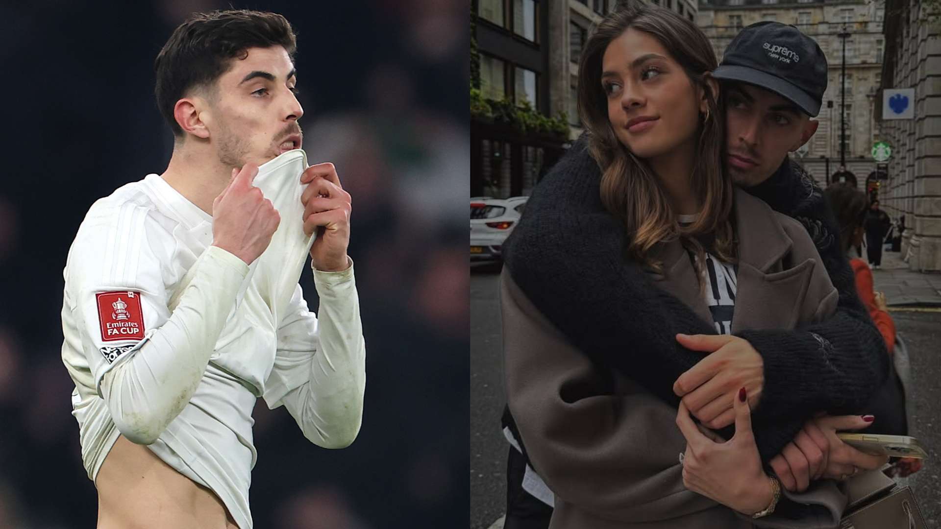 Havertz's wife shares sickening threats to couple's unborn baby  