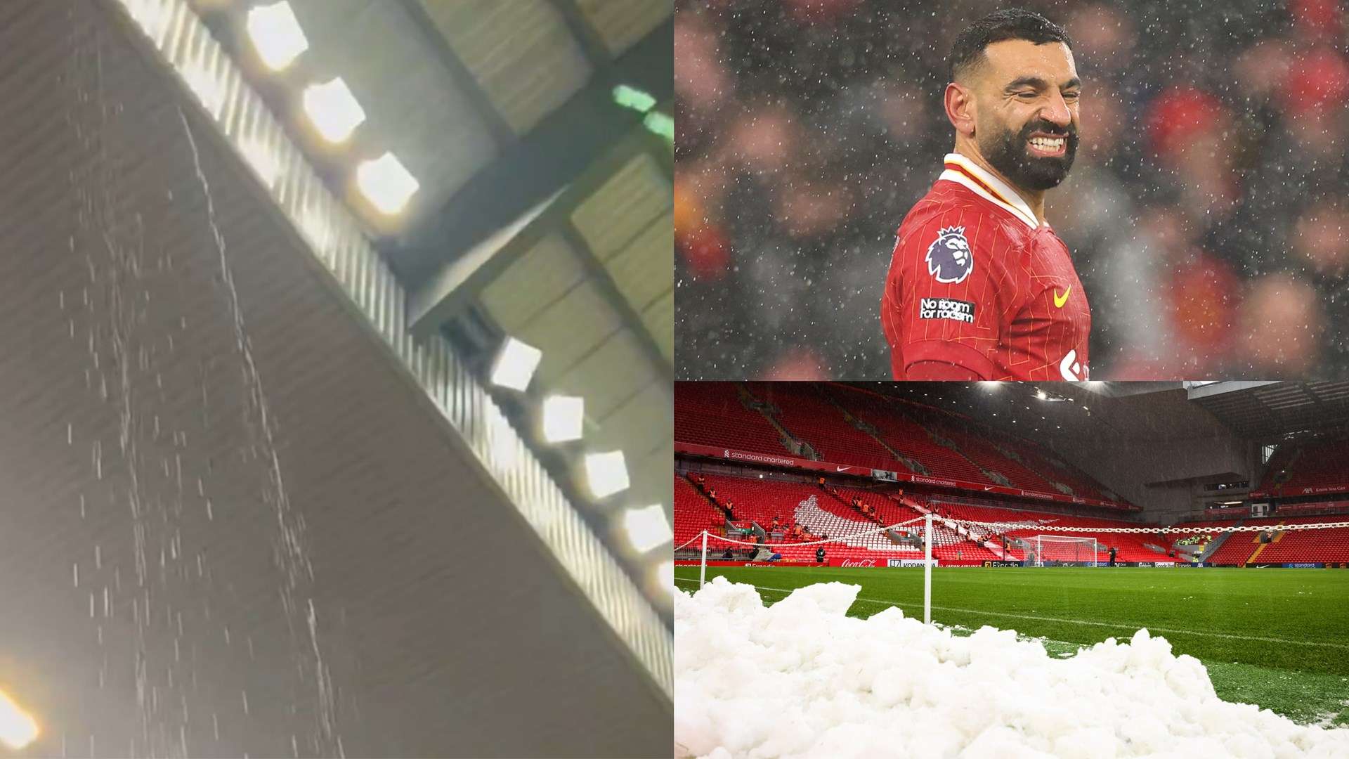 Liverpool ridiculed for leaking Anfield roof  