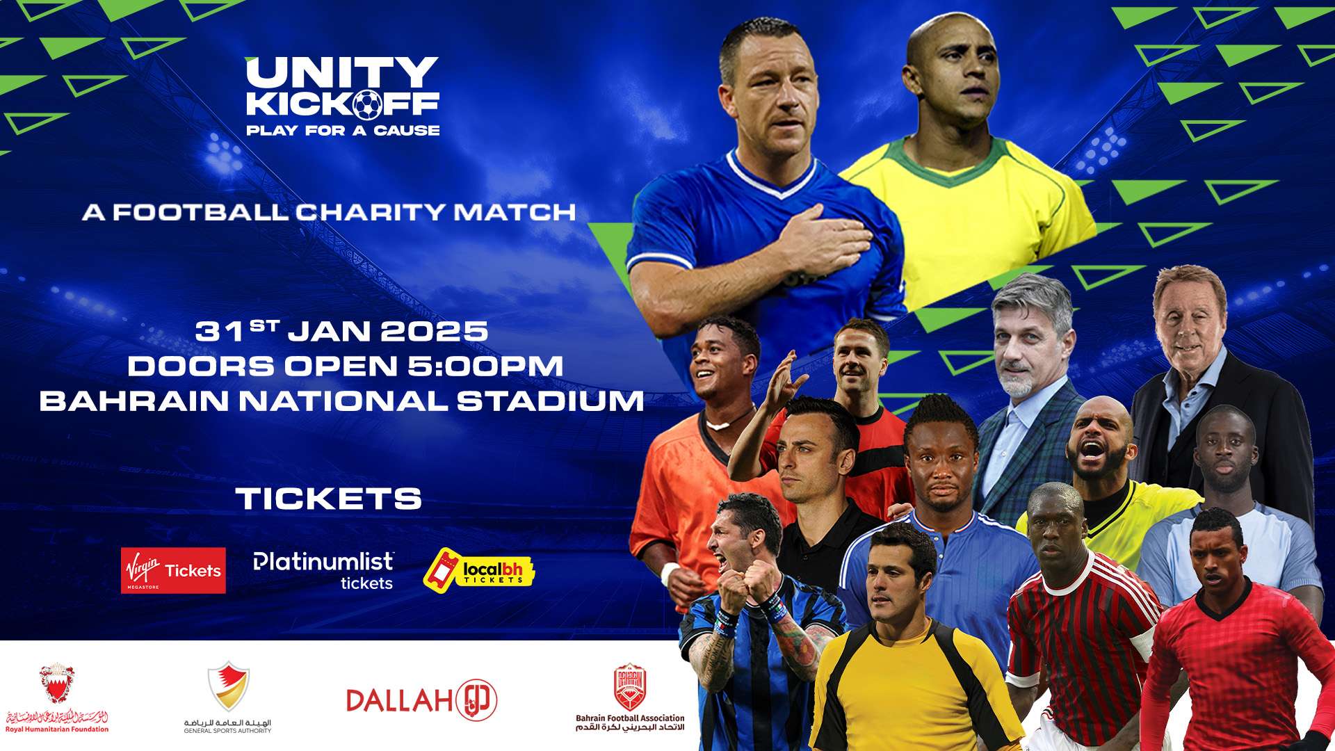 Unity Kickoff - Play for a Cause: Legends set for Bahrain charity match  