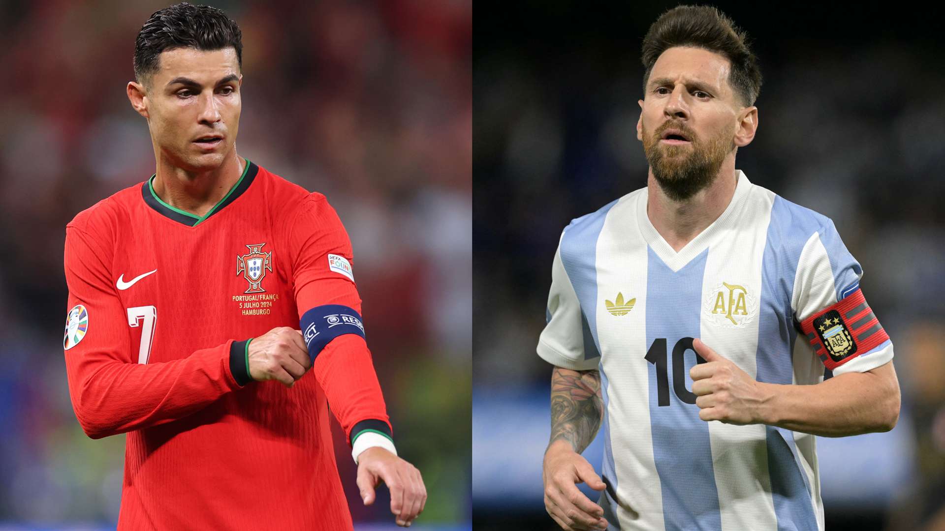 GOAT captains Ronaldo & Messi following 'U11 football' rules  