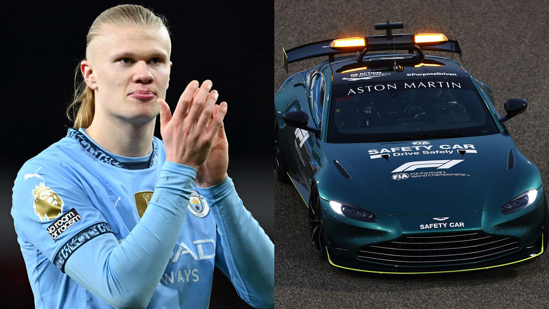 Haaland spotted driving home new £350k Formula One safety car  
