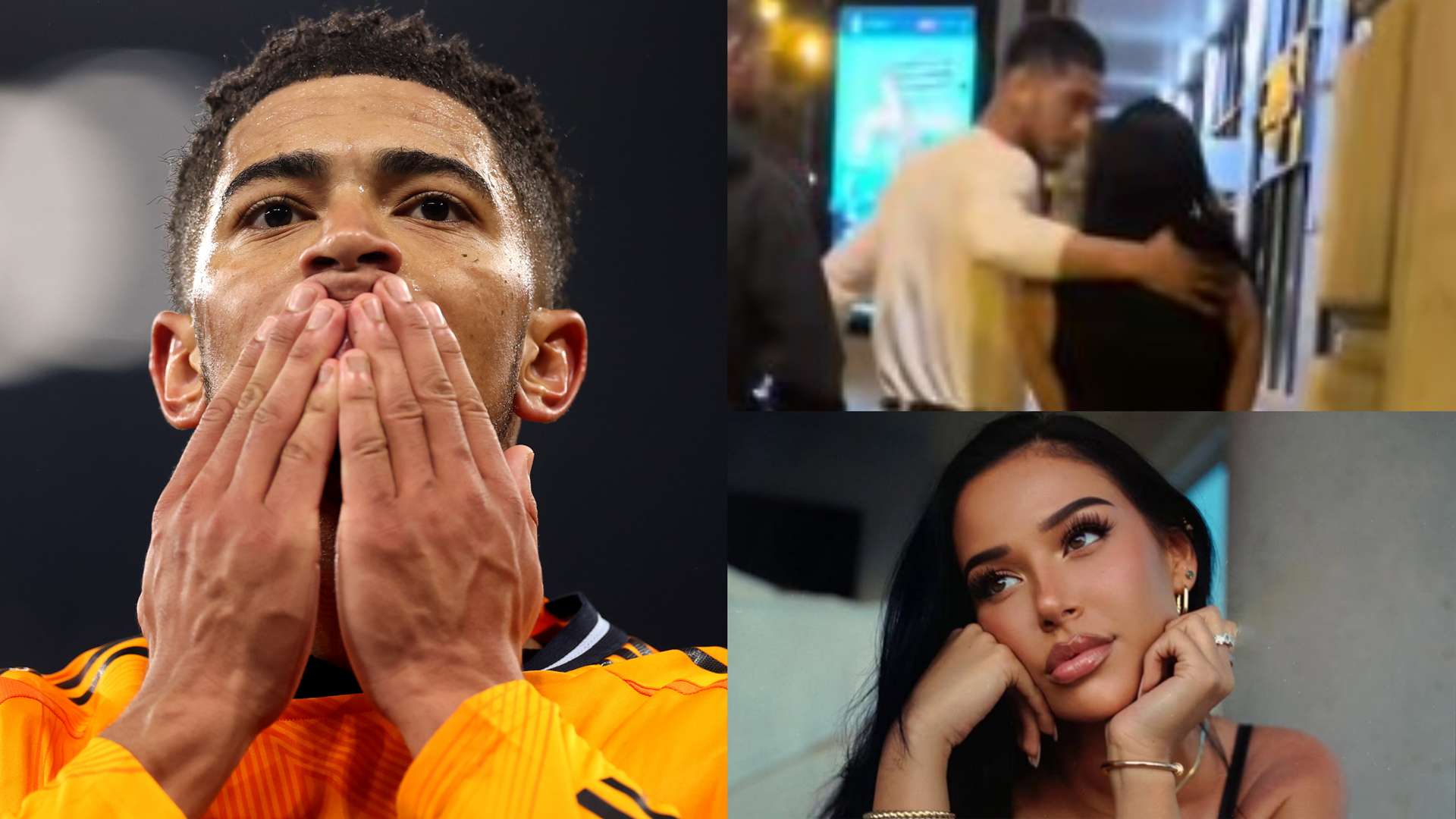 📽️ | Loved up Bellingham puts on PDA show with girlfriend Castro  
