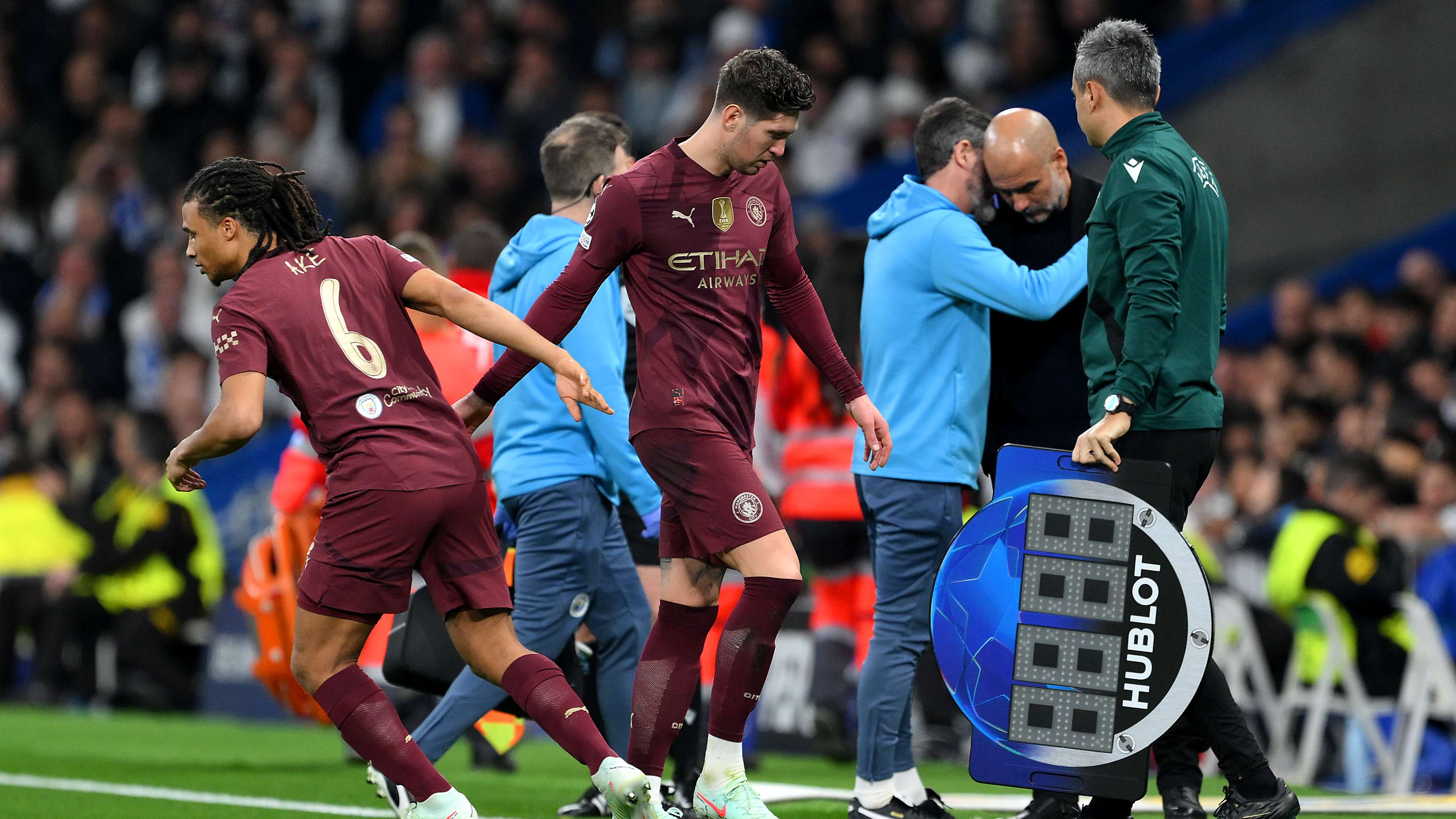 Stones ruled out for up to TEN weeks as Pep confirms huge injury blow  