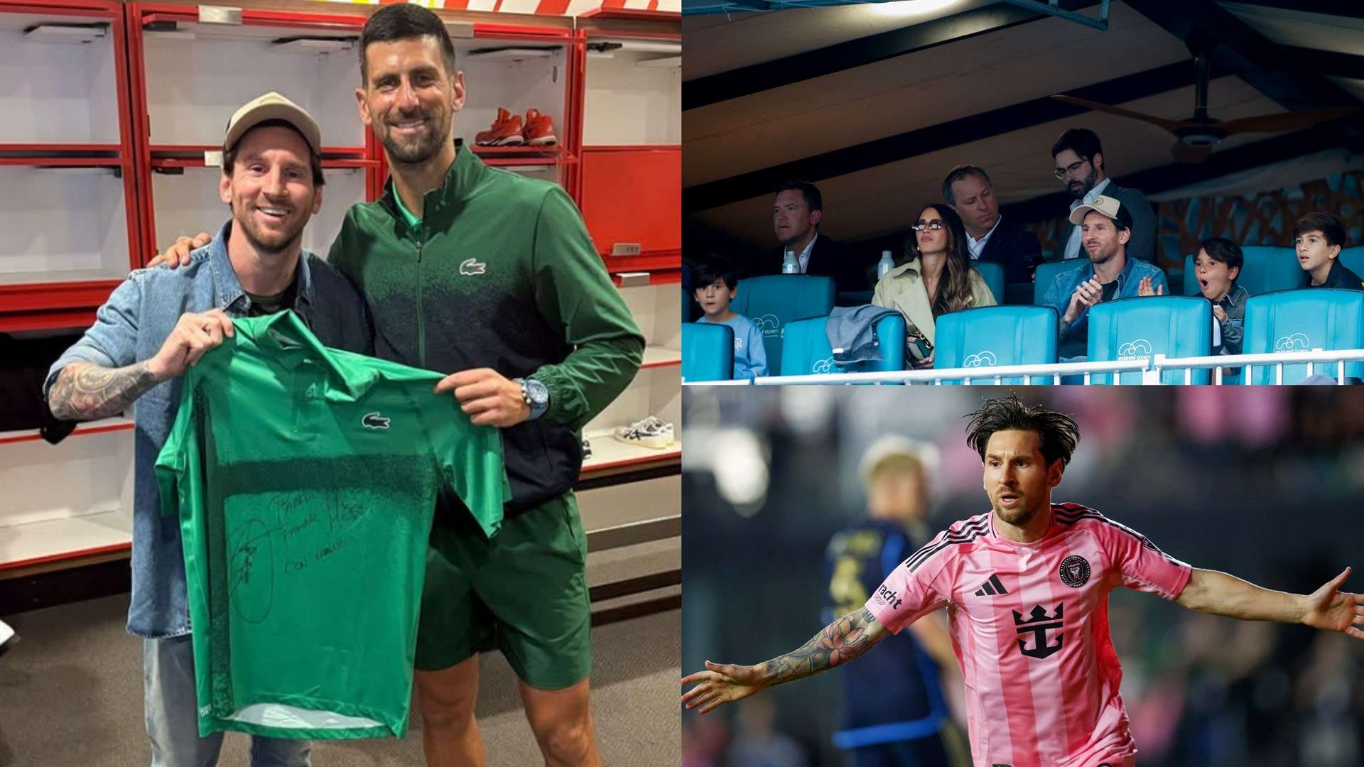 Messi's son told Djokovic to up his level to surpass Federer  
