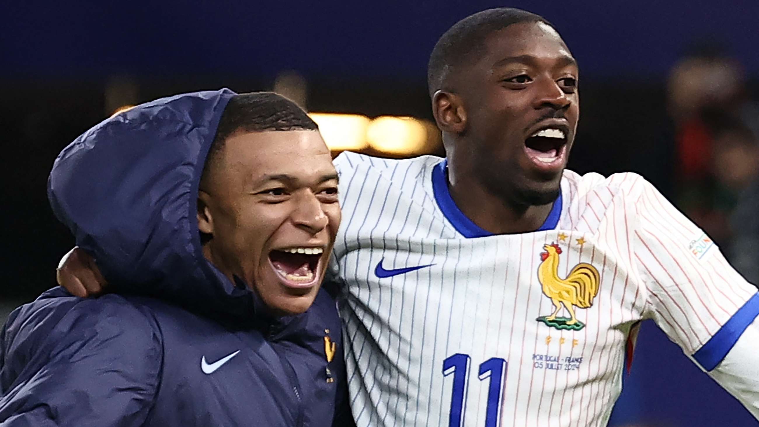 Mbappe thrilled for close pal Dembele after 'maturing at 27'  