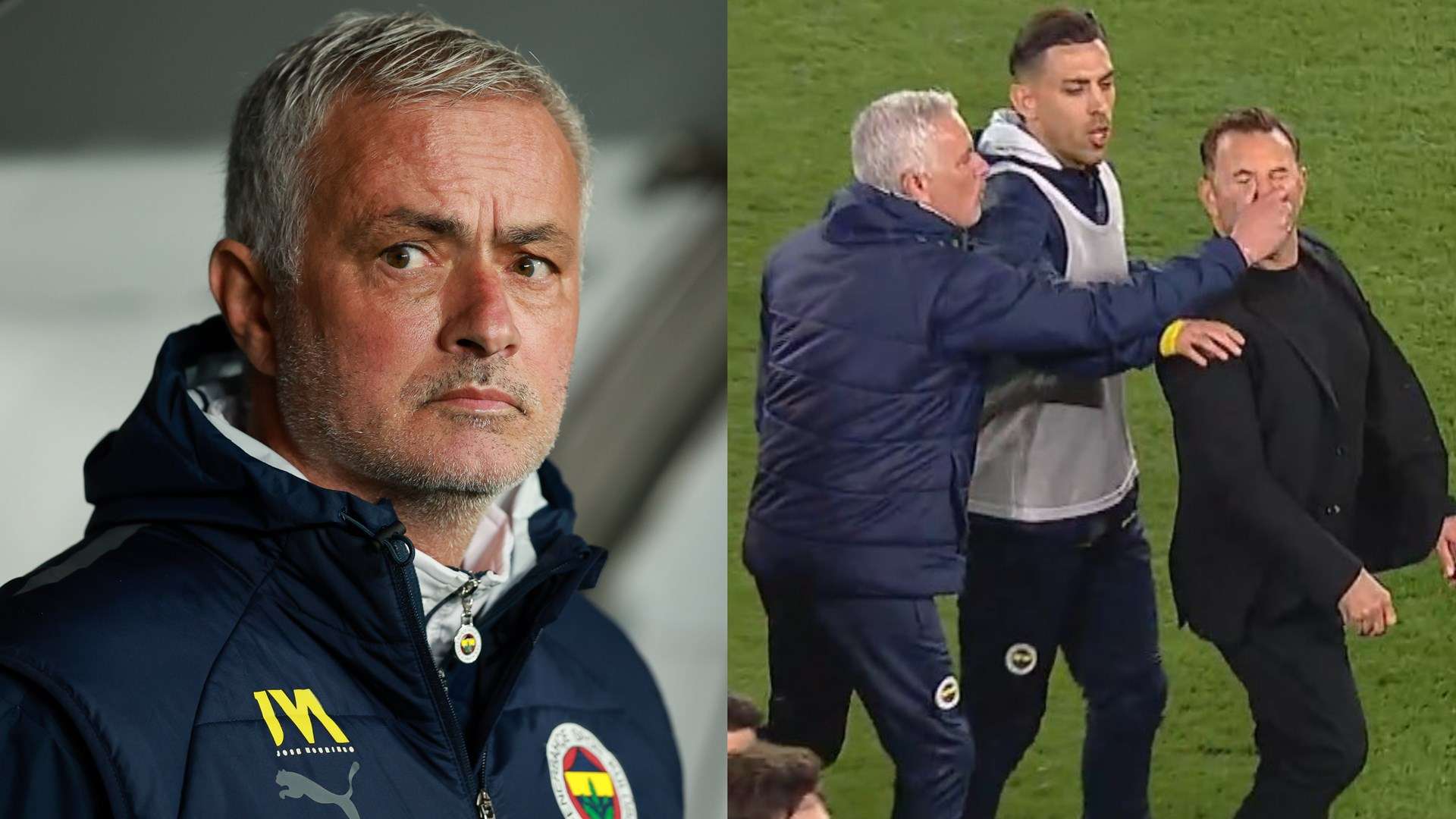 'As if he had been shot!' - Fenerbahce react to Mourinho nose grab  