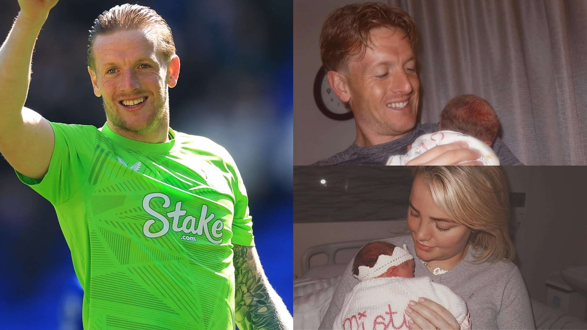 Pickford welcomes baby daughter with wife Megan  