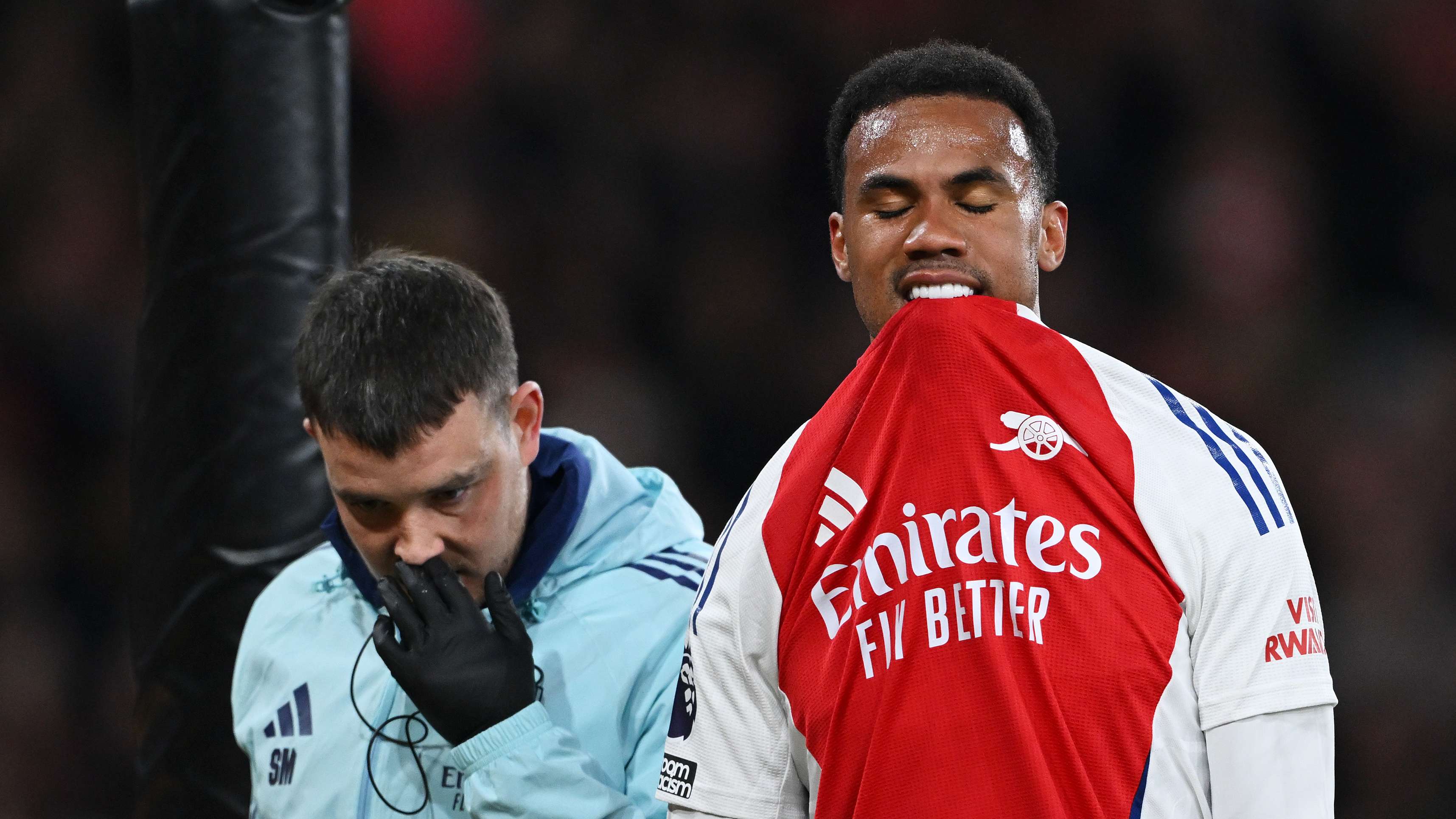 Arsenal fans fear Real Madrid tie lost already after Gabriel injury  