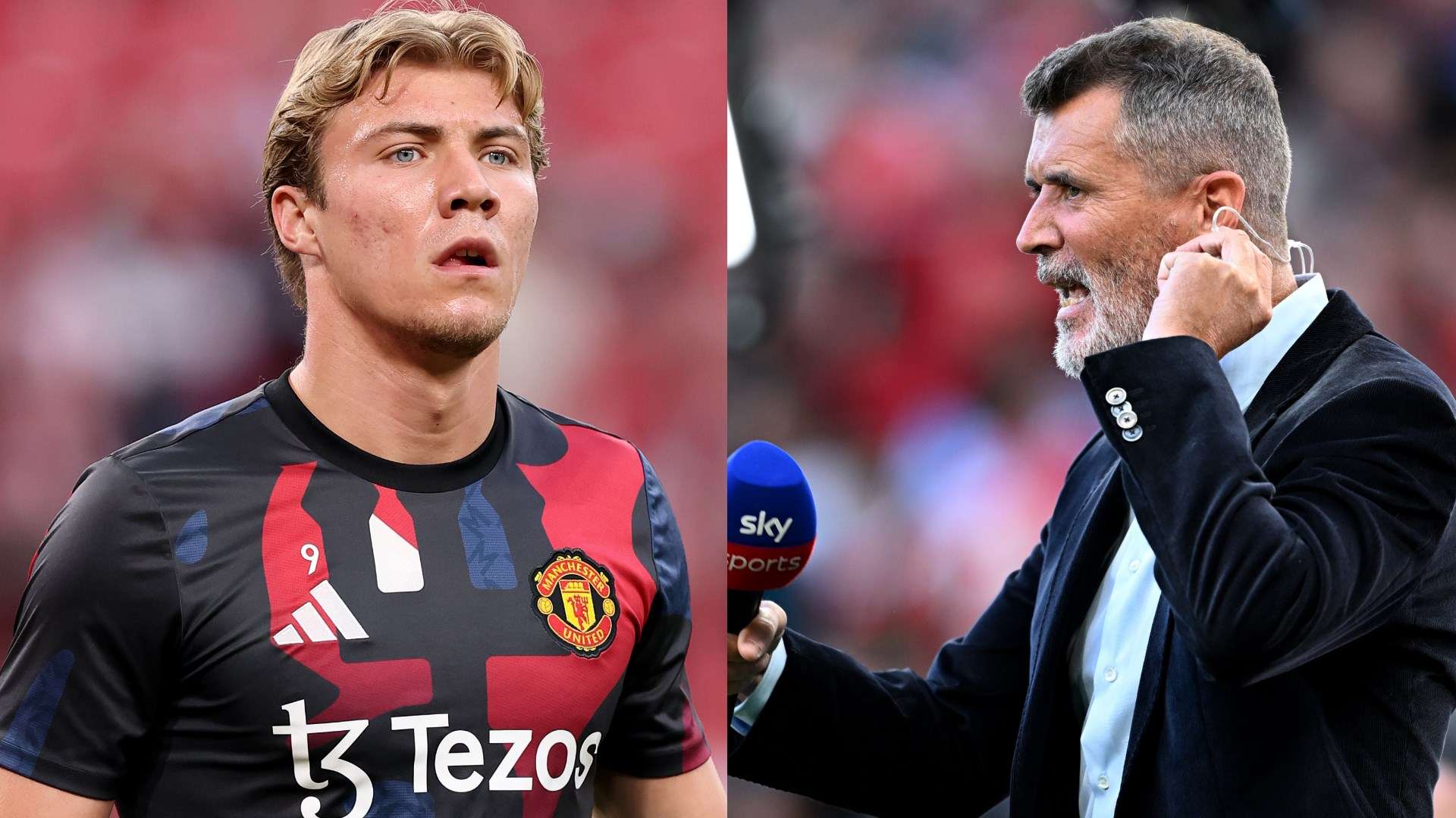 'They have got no striker' - Keane delivers verdict on Hojlund  