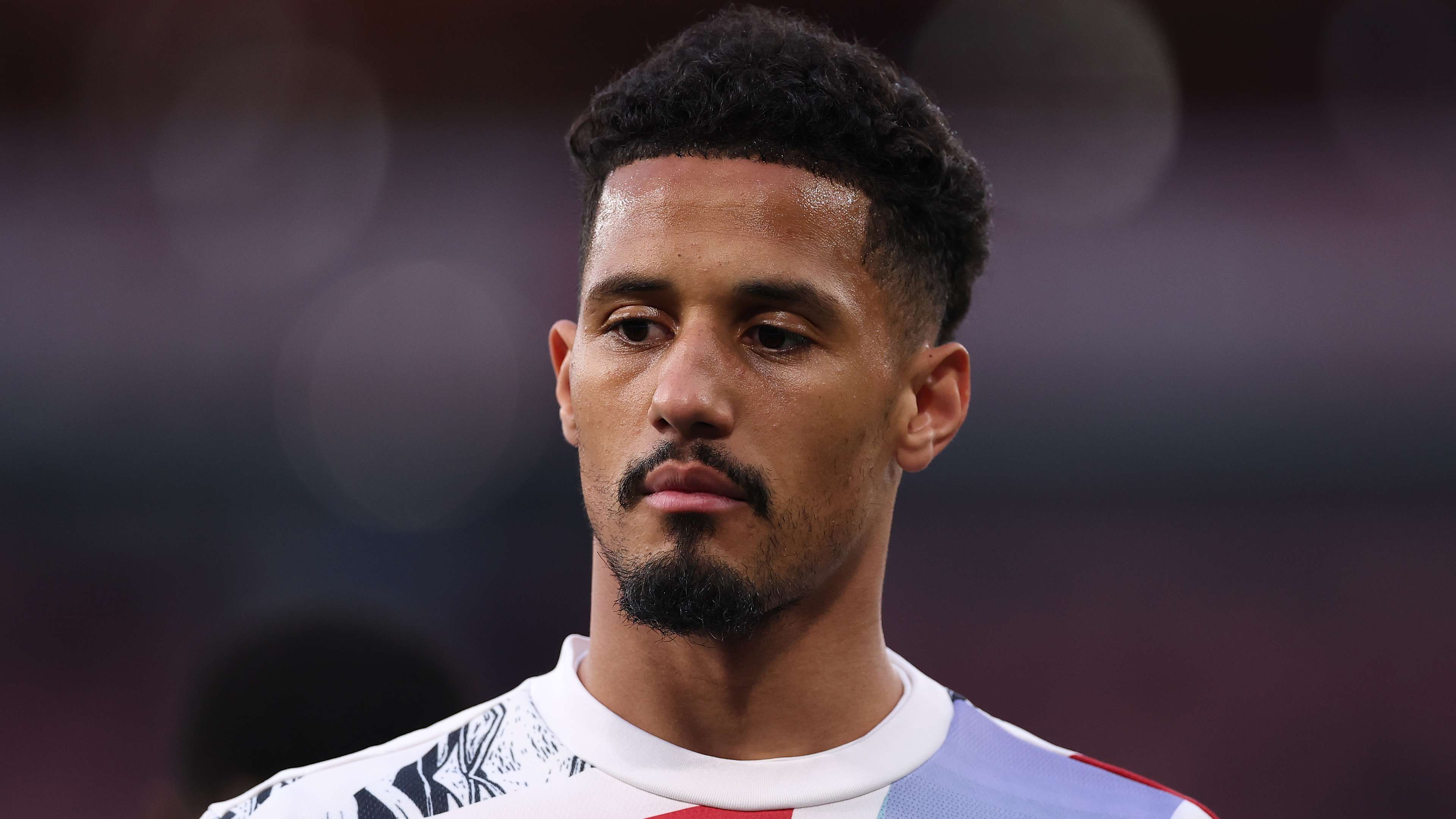 Late-season blow for Arsenal? Saliba forced off at half-time  