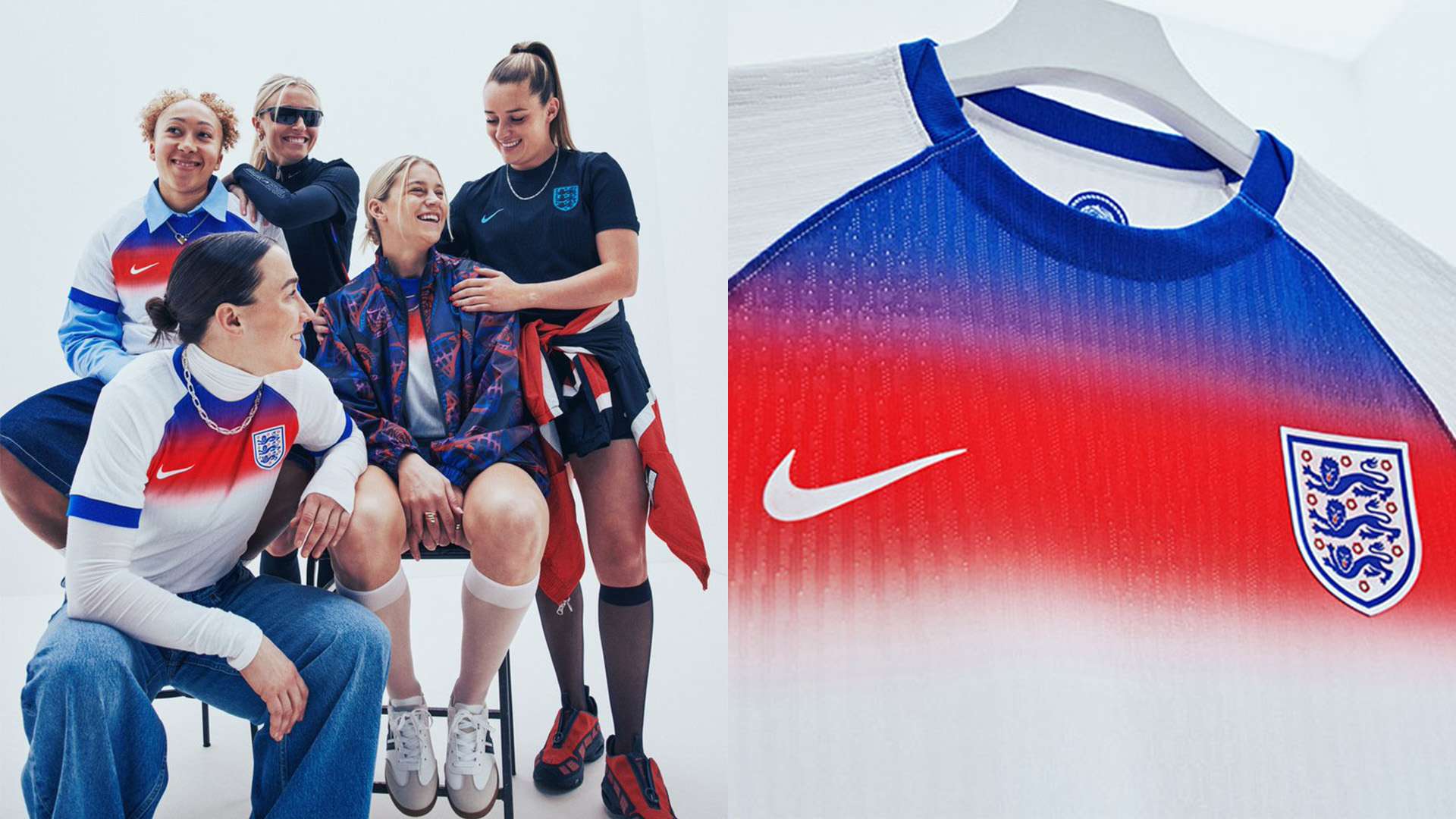 Lionesses launch new Nike home and away kit for 2025 Euros in Switzerland  