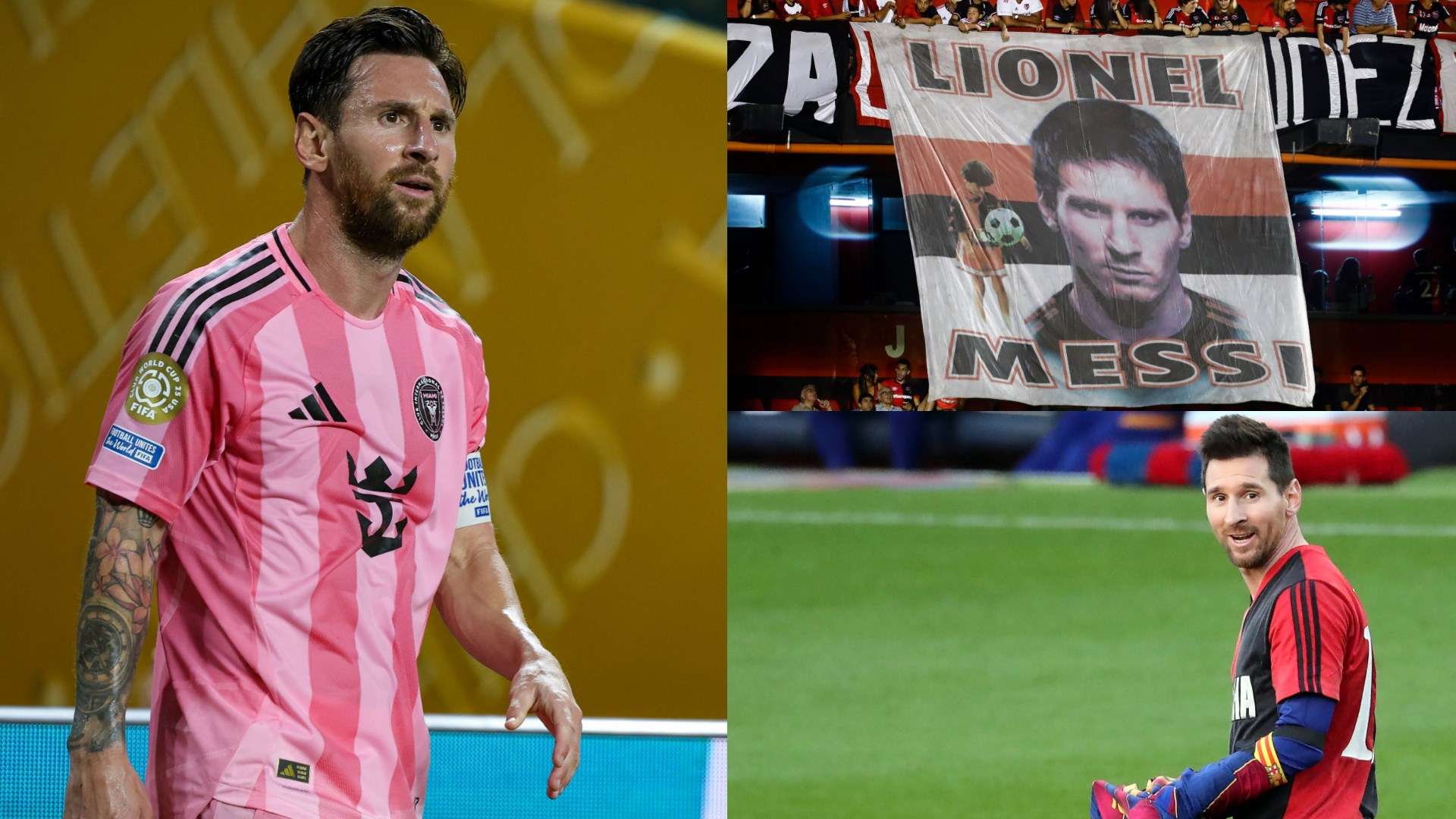 Leo gets Maradona treatment! Messi stand unveiled at Newell's Old Boys stadium  
