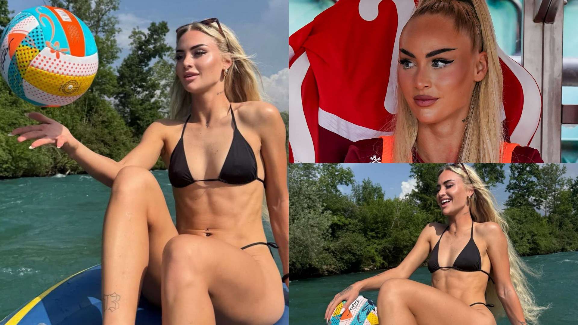 Lehmann spotted enjoying 'another vibe' as she chills on boat trip  