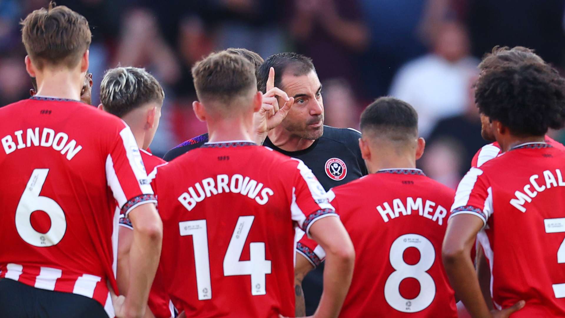 Ex-Premier League boss conducts post-match team talk on pitch  