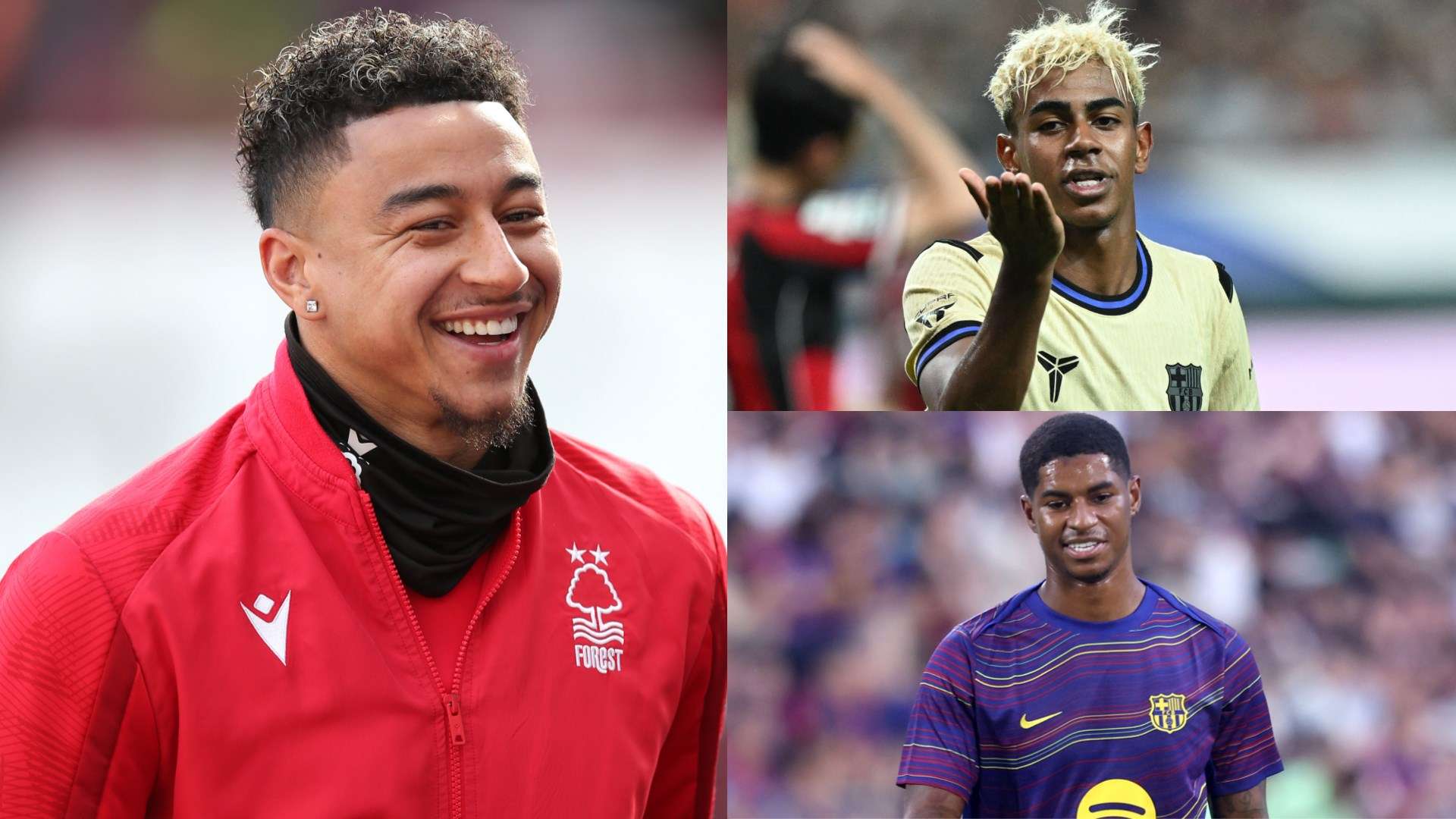 Lingard snagged BOTH Yamal & Rashford's shirts after Barca loss  