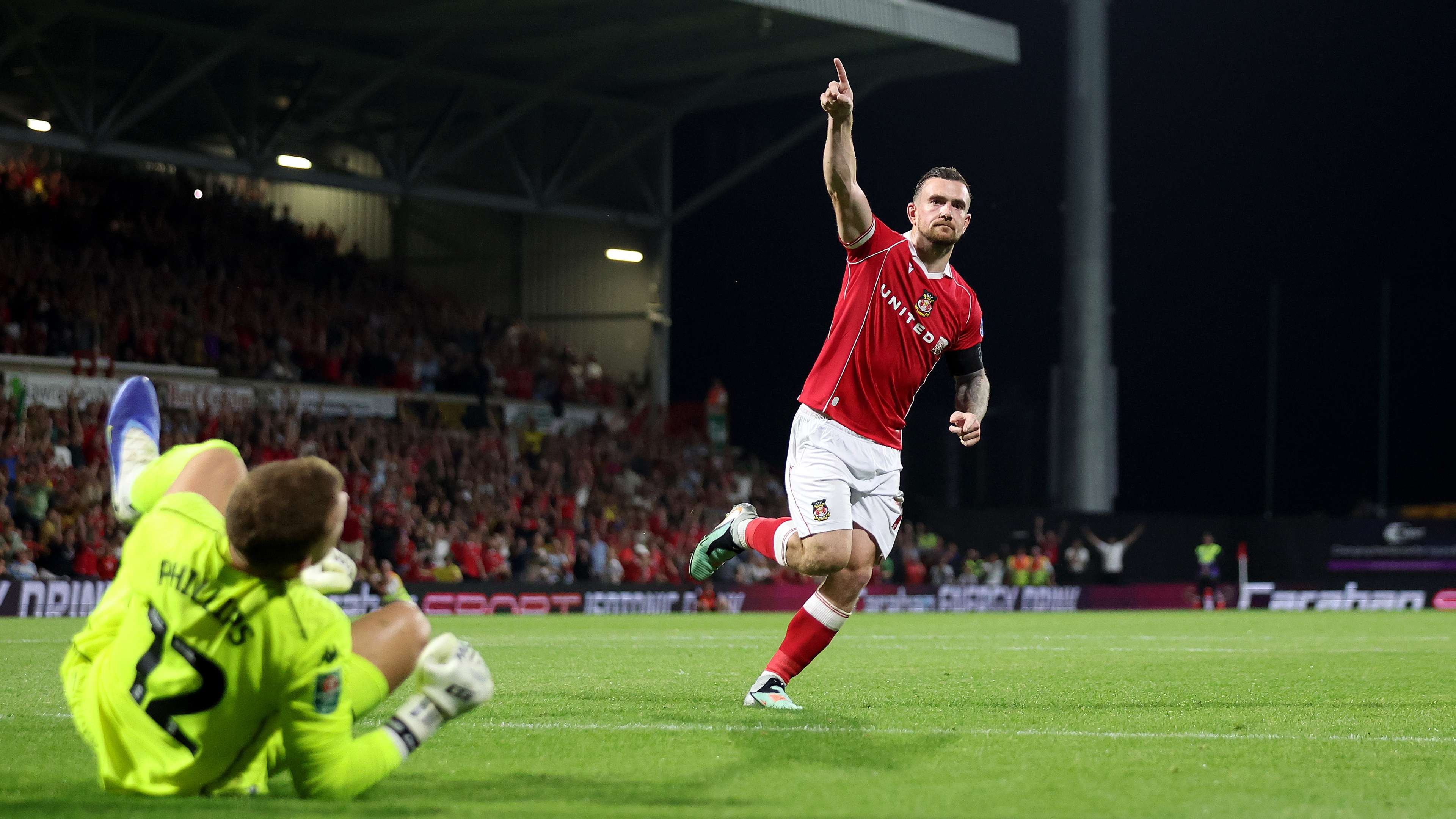 Hollywood drama at Wrexham as Red Dragons progress in Carabao Cup  