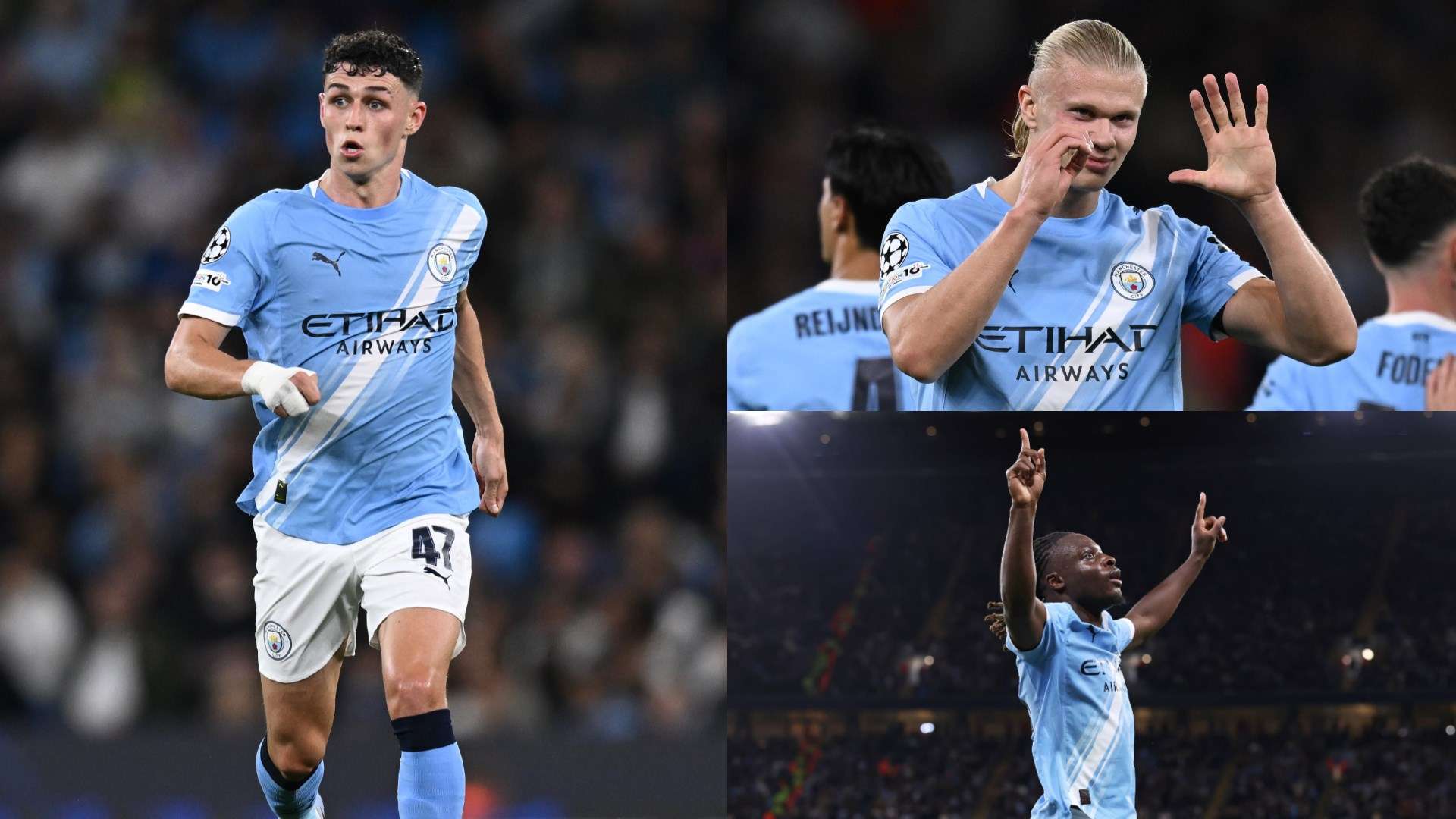 Doku and Foden shine as Haaland bags again  