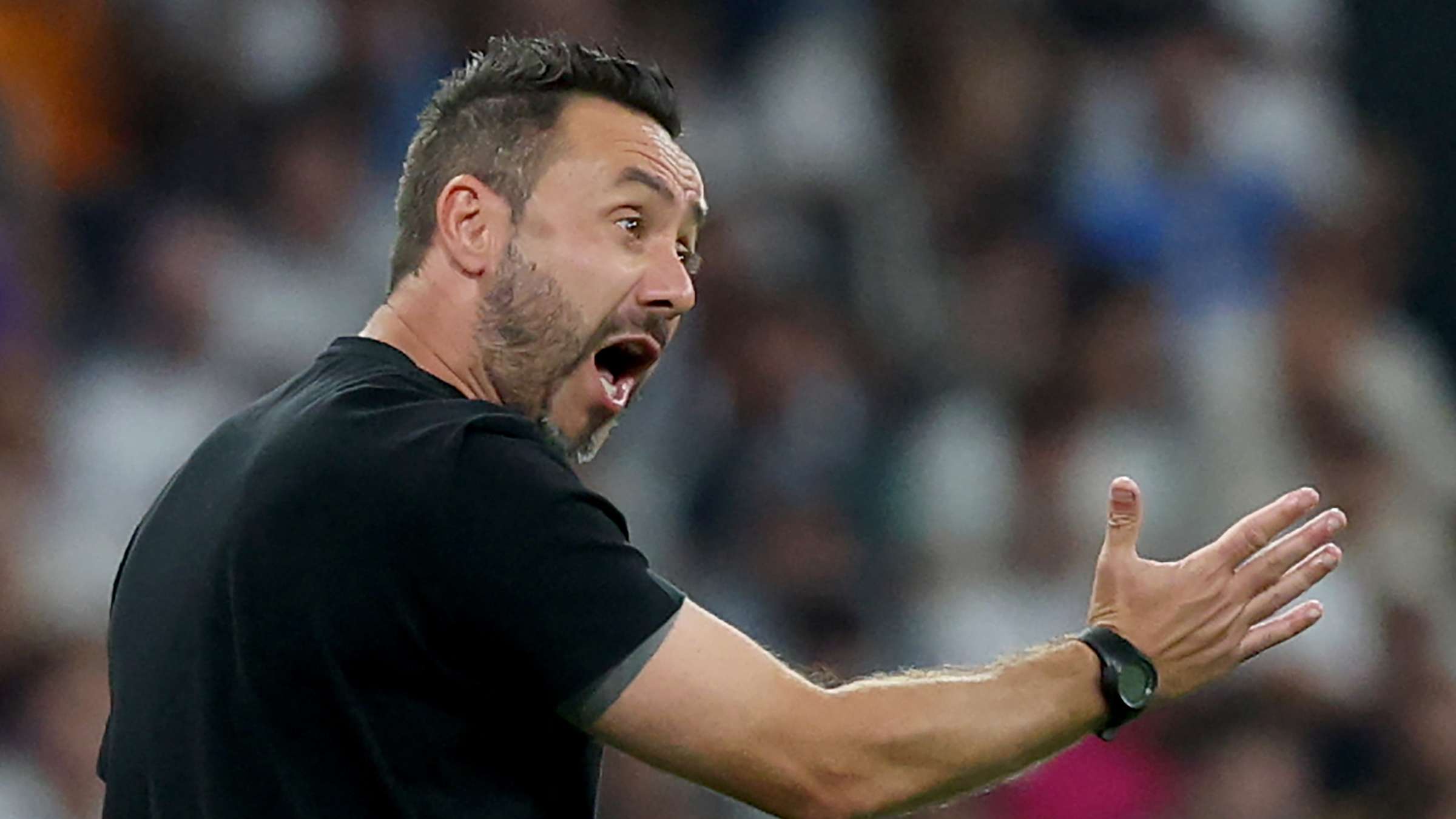 De Zerbi 'very unhappy' about suspension after red card in PSG win  