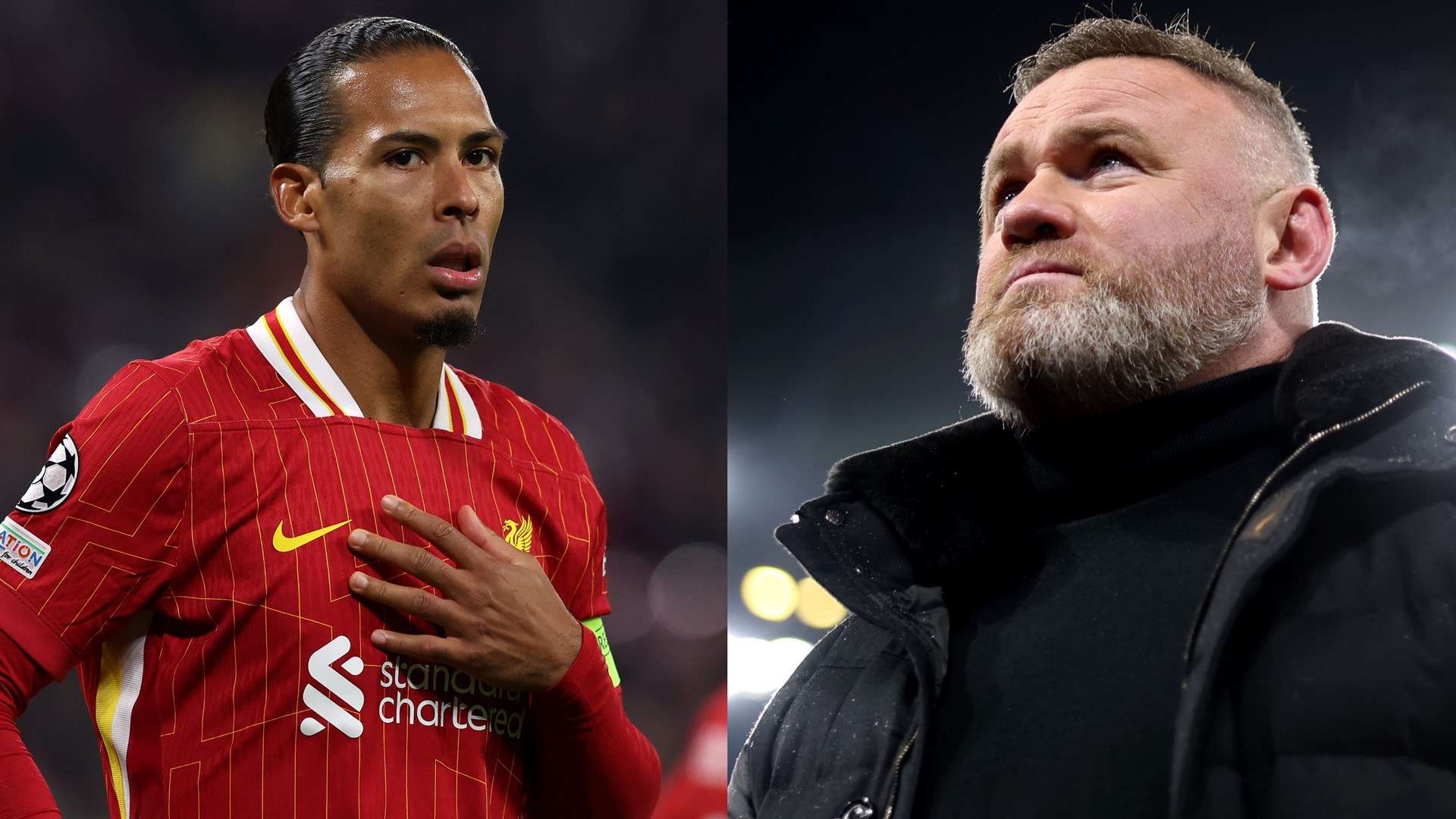 Van Dijk fires back at Rooney criticism in awkward live TV exchange  