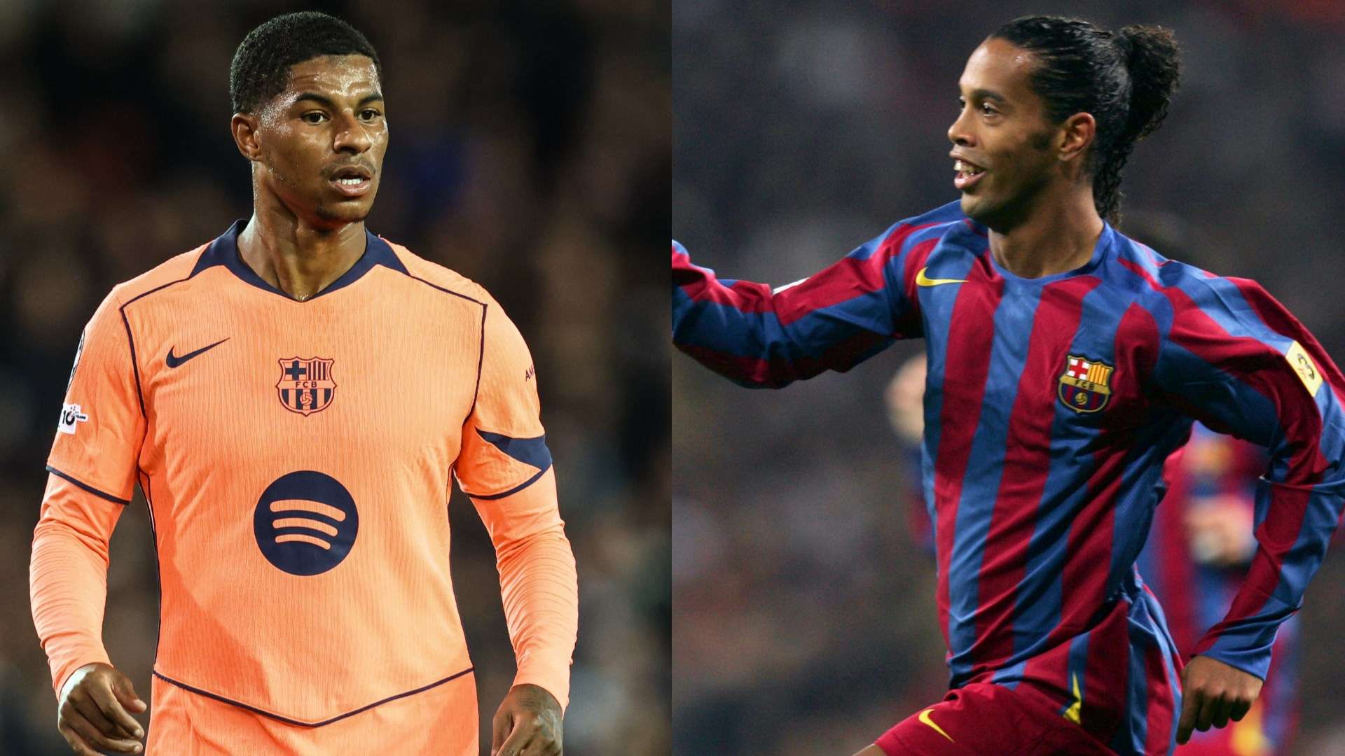 Rashford models Barca fourth kit celebrating Ronaldinho-inspired Clasico win  
