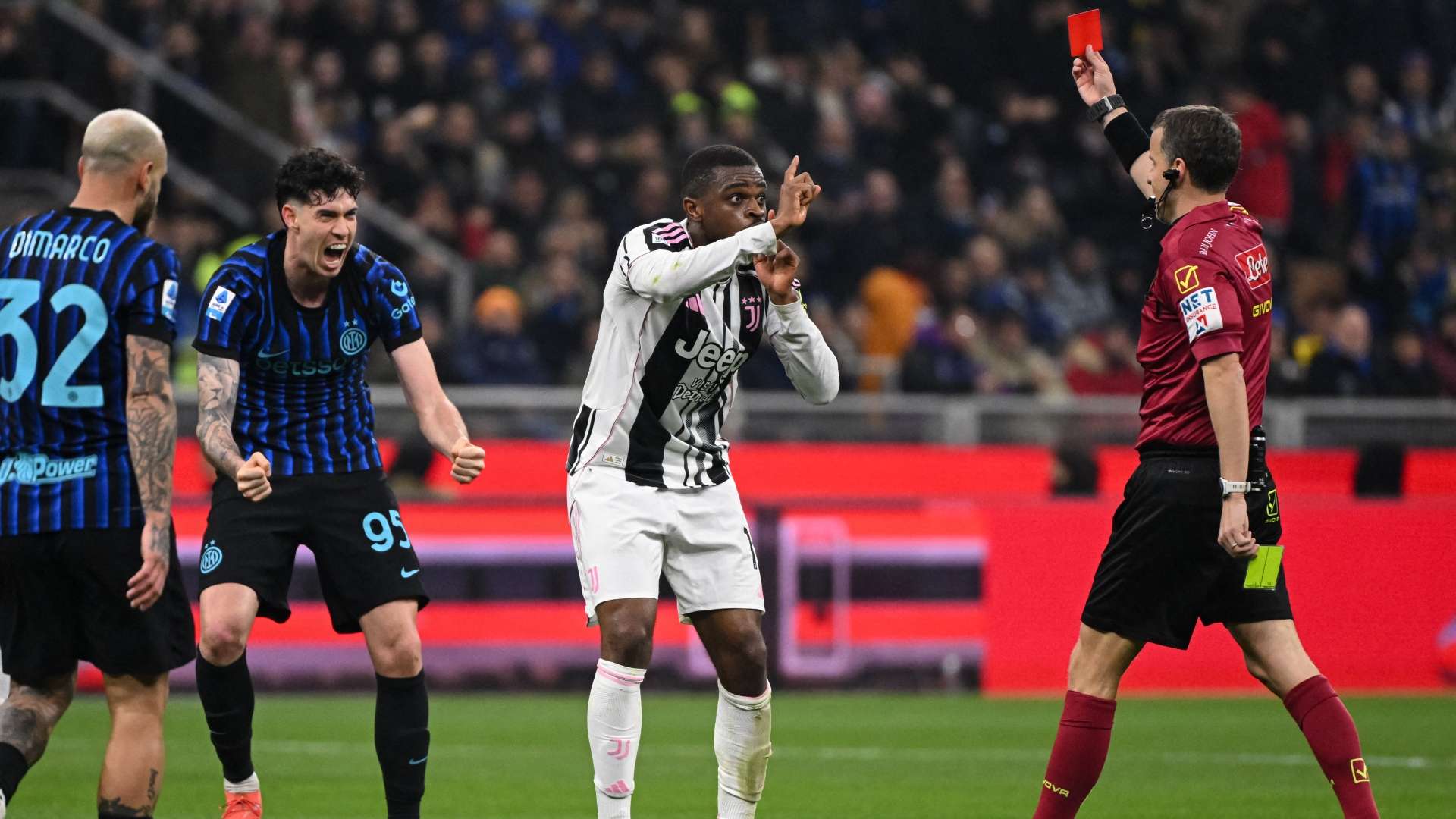 Inter star labelled 'cheat' by refs chief after 'wrong' red card  