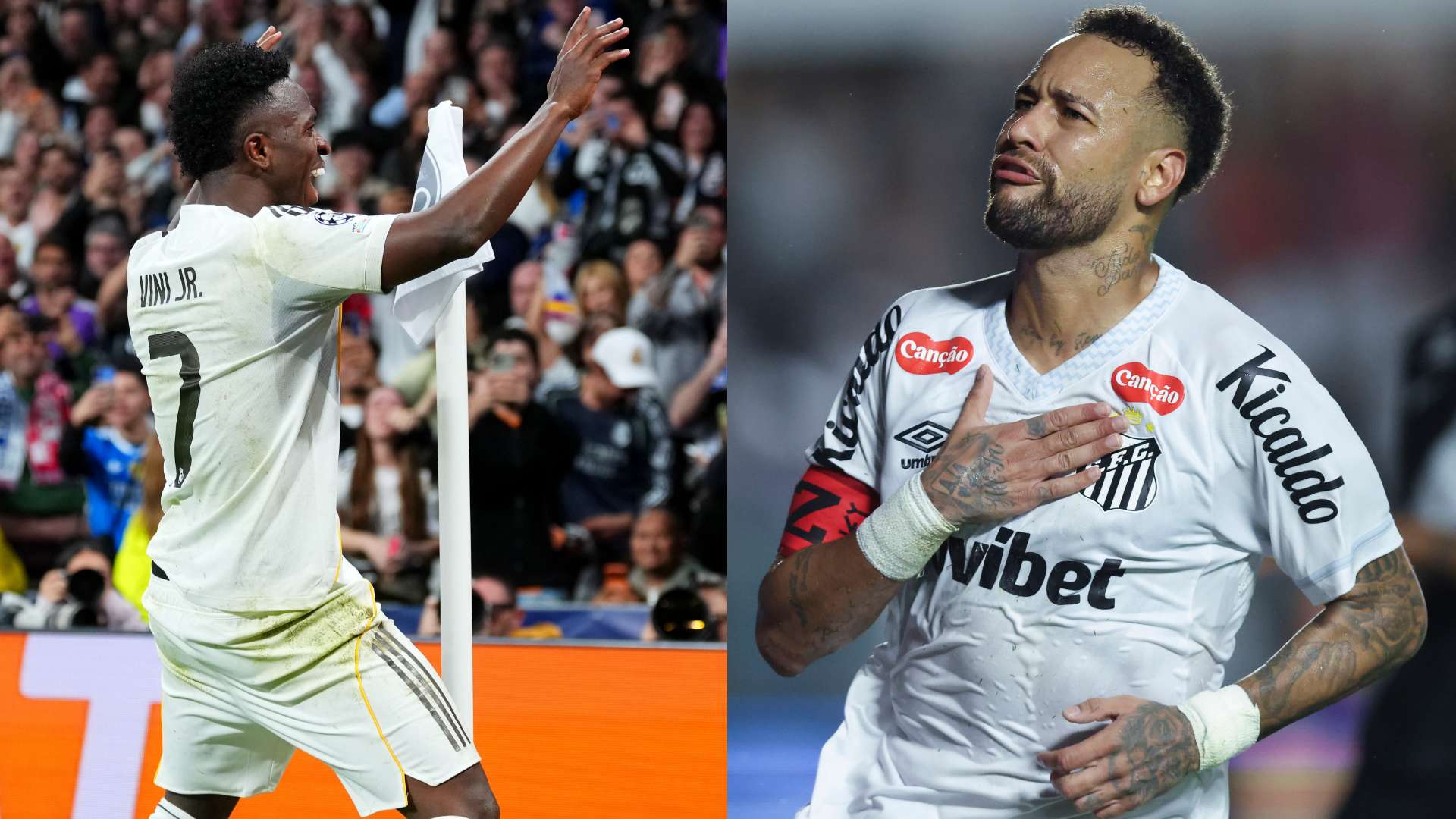 📽️ | Neymar hits Vini celebration after scoring for Santos  