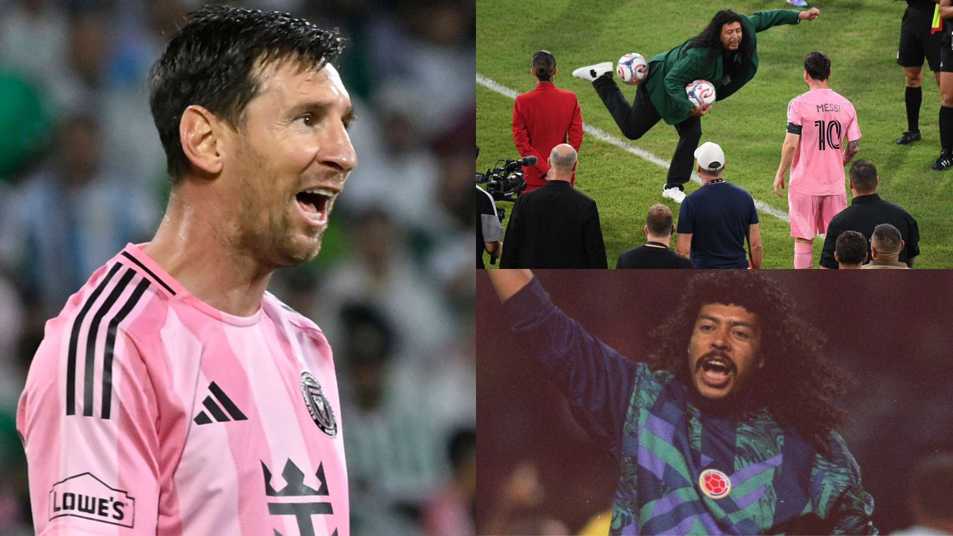📽️ | Messi recreates iconic scorpion kick with keeping icon  