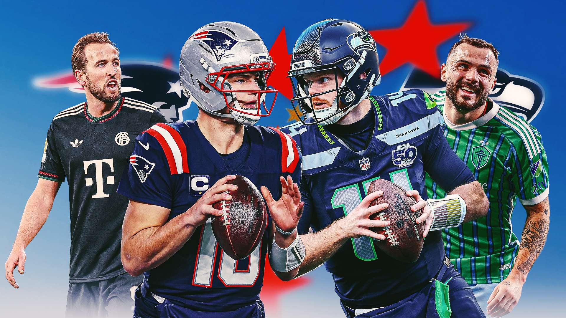 From Kane to Morris: Soccer stars’ Super Bowl LX allegiances  