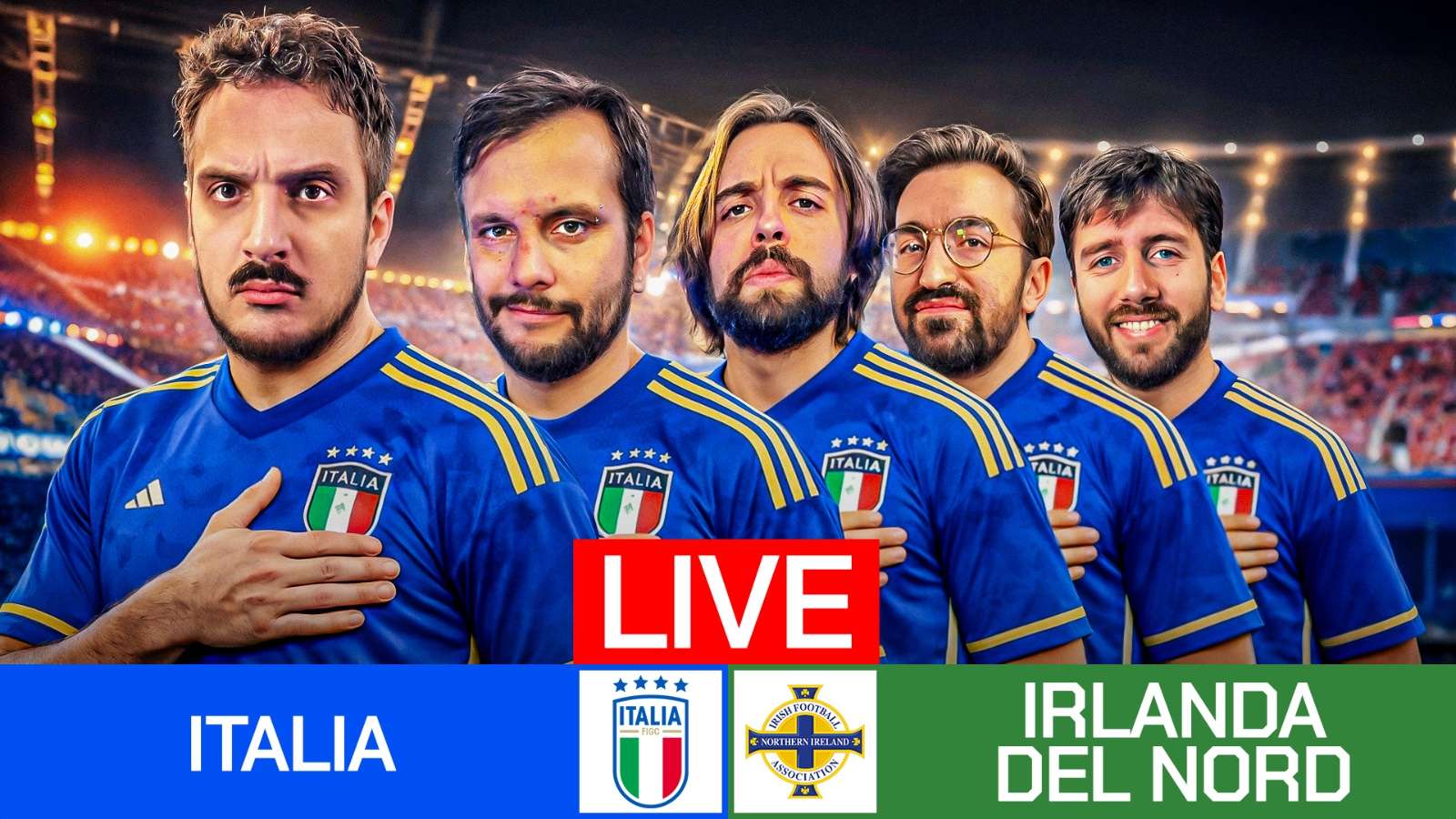 Italy v Northern Ireland LIVE on 1vs1 – join the Watch Party on YouTube!  