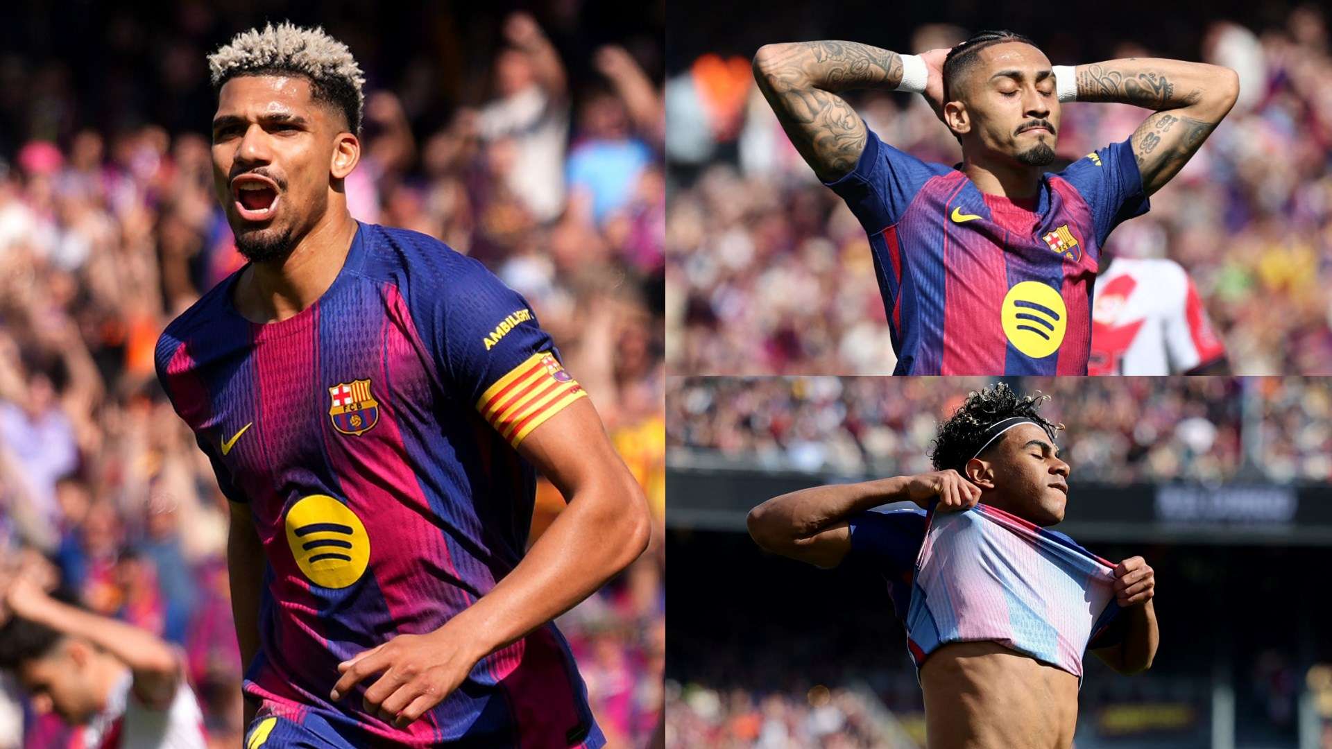Araujo the Barca hero on Raphinha & Yamal off days  