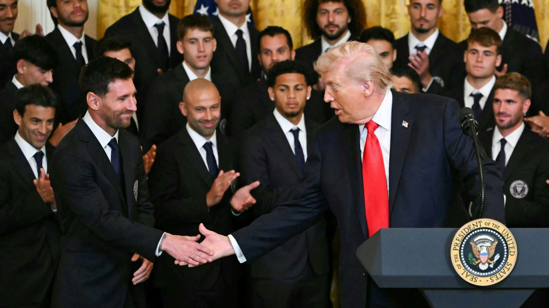 Messi, Inter Miami visit White House after 2025 MLS Cup win  