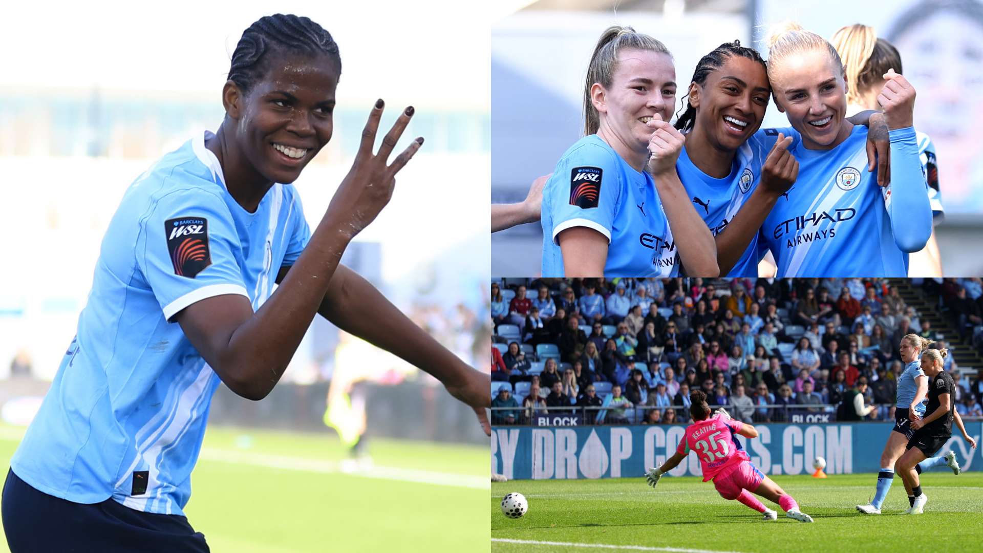 Shaw's record-breaking hat-trick edges City towards WSL title  