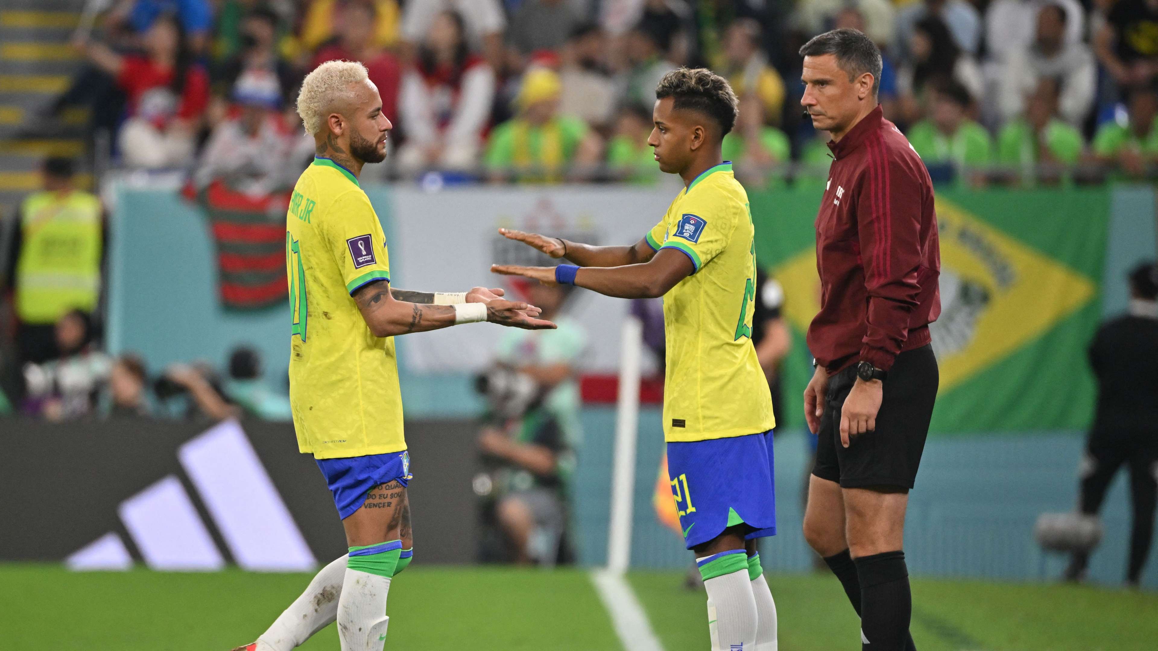 Neymar consoles 'little brother' Rodrygo after World Cup heartbreak  