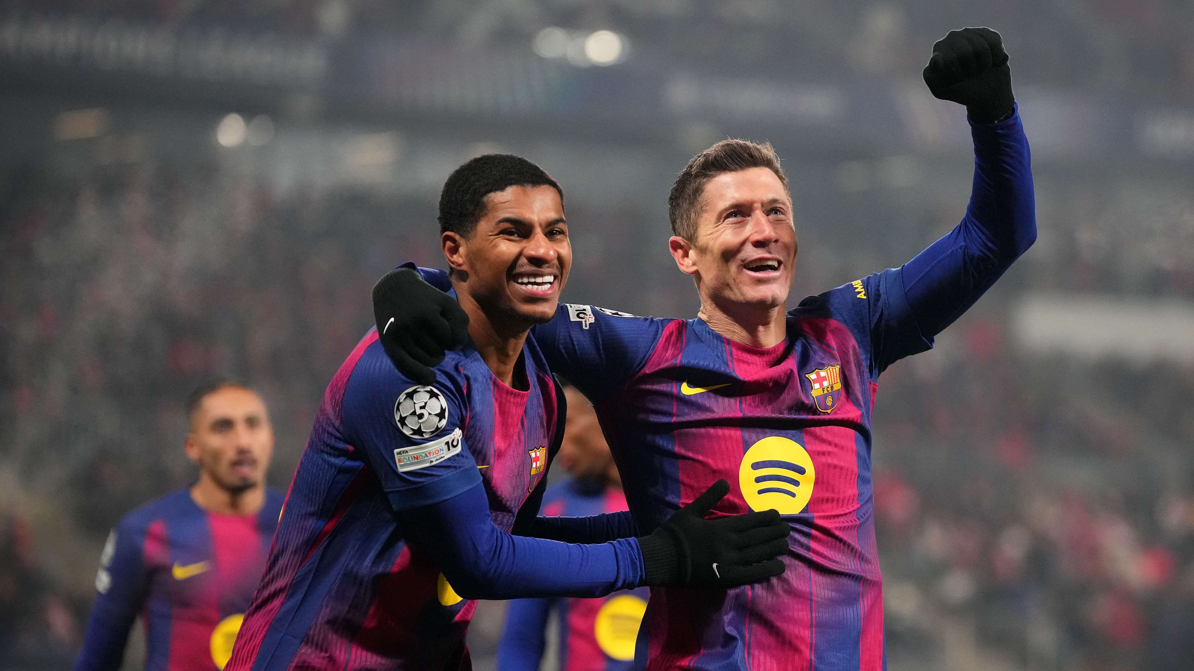 'He has everything'- Lewandowski talks up Rashford's 'huge potential'  