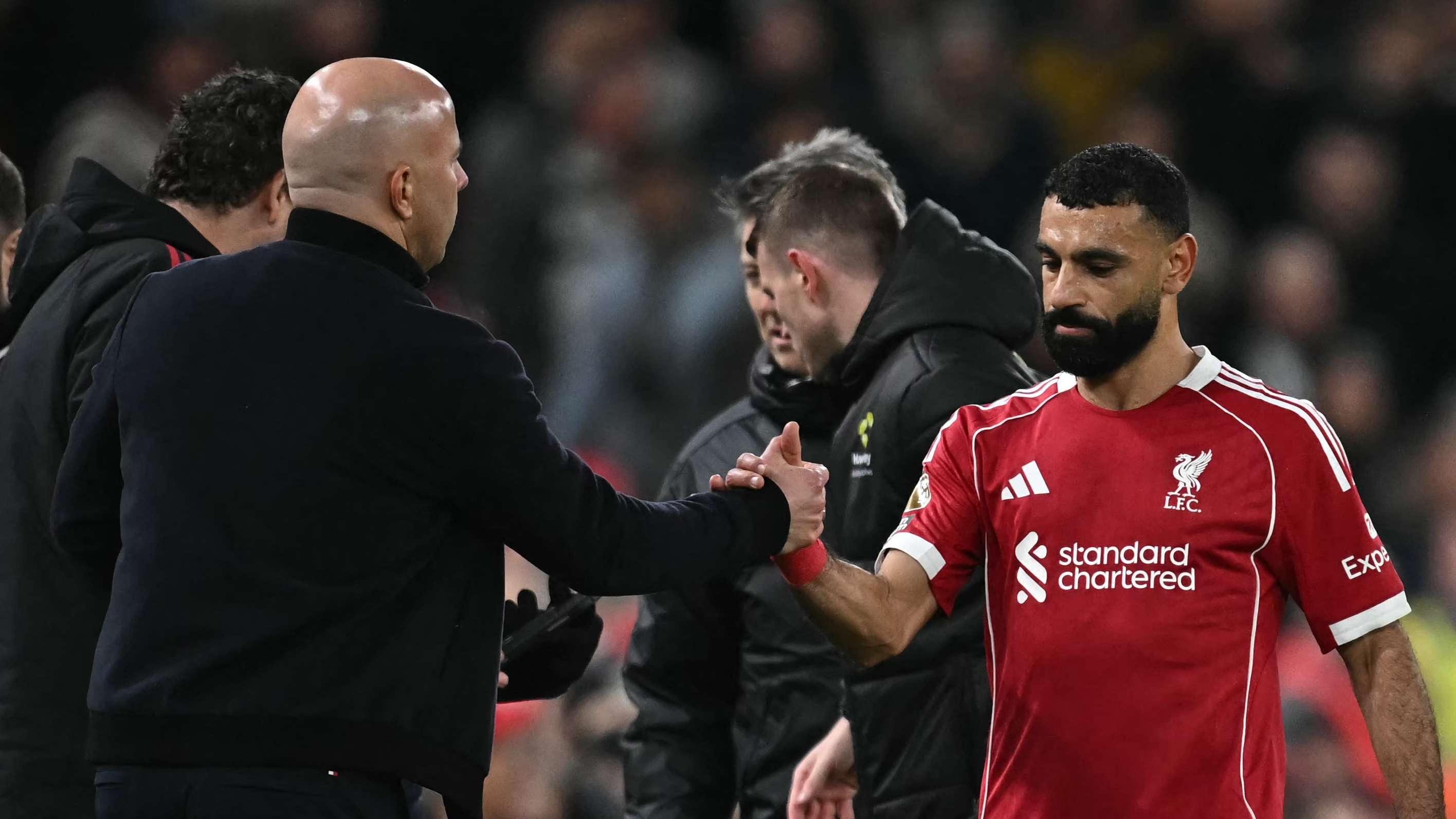 Slot explains decision to bench Salah for Ngumoha against Spurs  