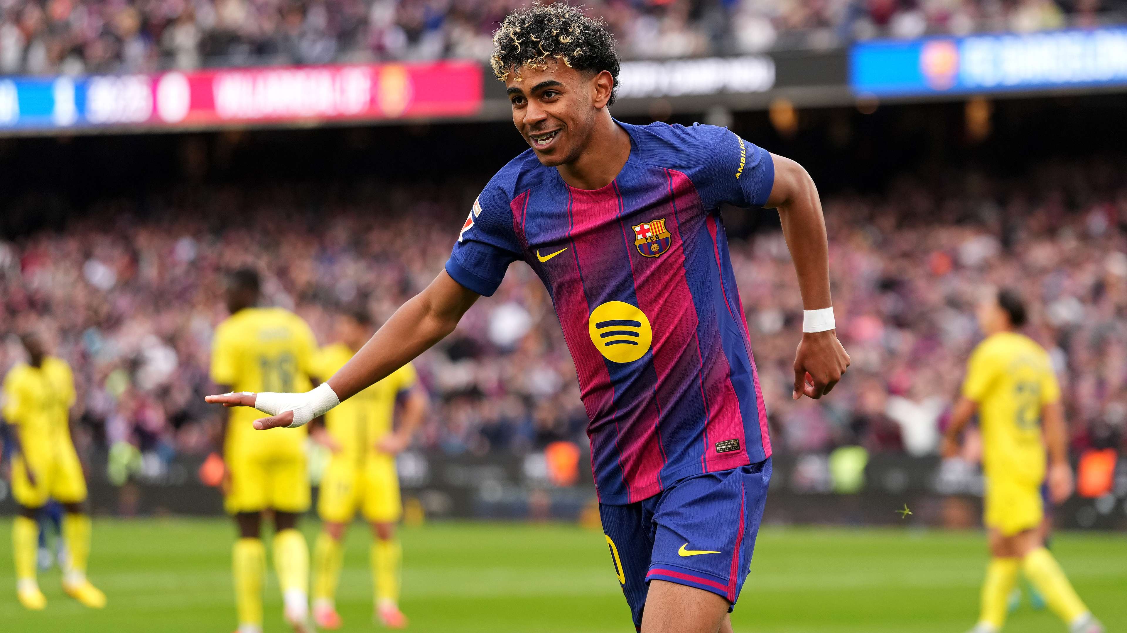 Yamal explains why he's happy again at Barca after hat-trick  