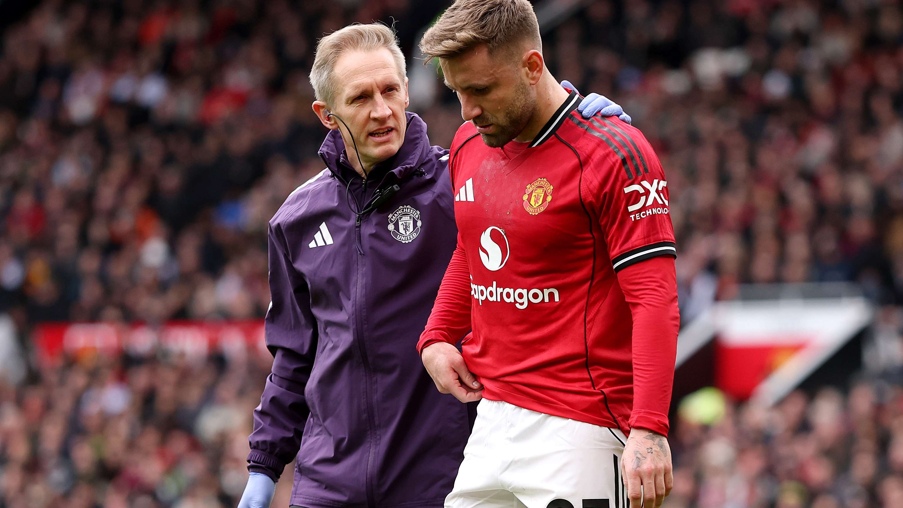 Man Utd dealt Shaw injury blow during Palace clash  
