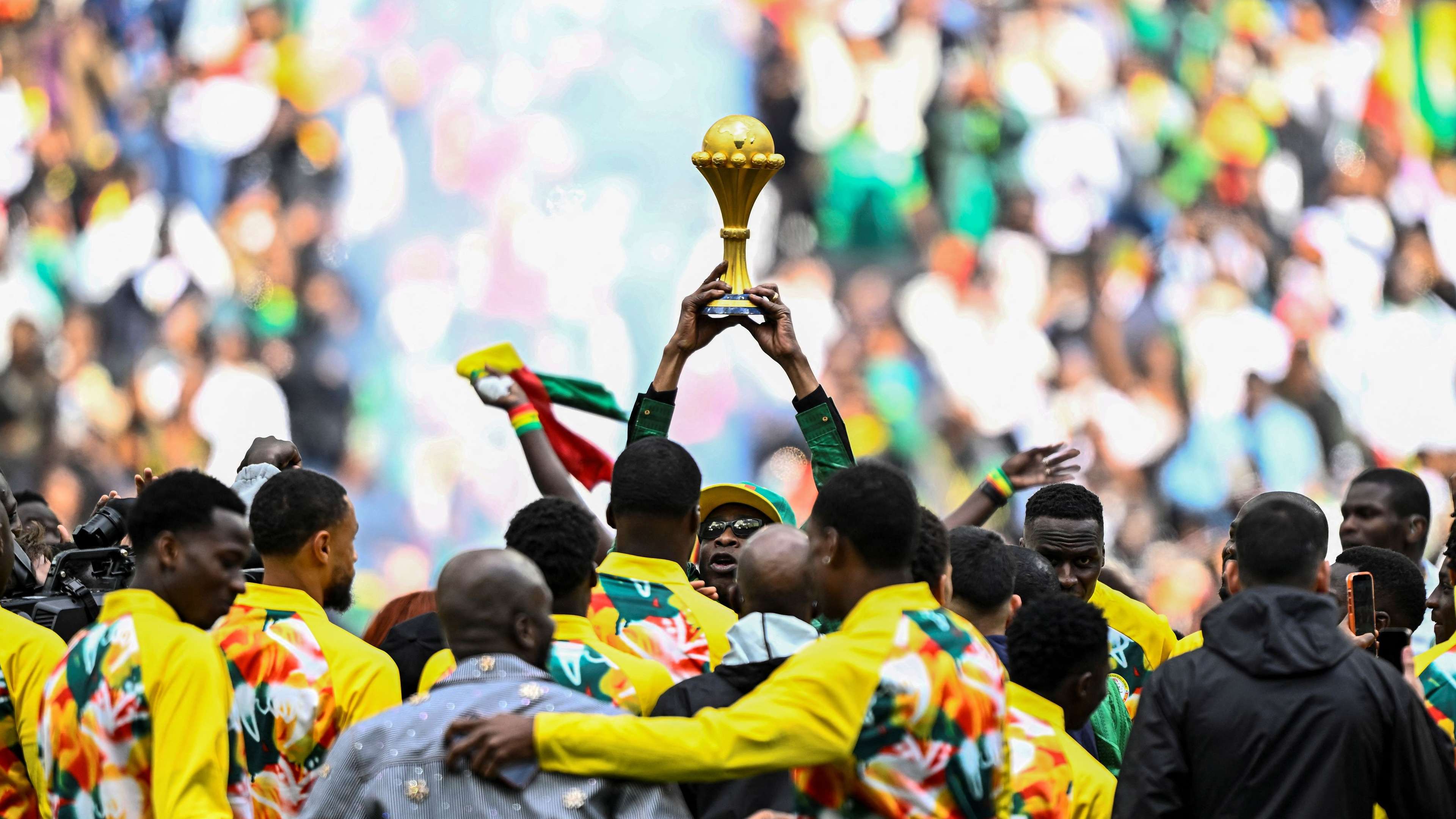 Senegal parade AFCON trophy despite CAF ruling  