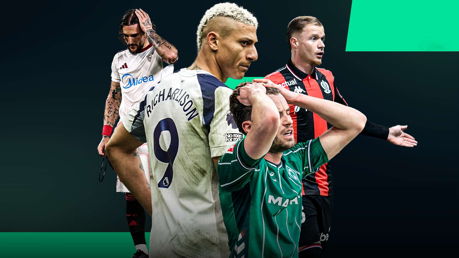 It’s not just Fiorentina: Tottenham, Sevilla, Wolfsburg and Nice are also at risk of relegation  