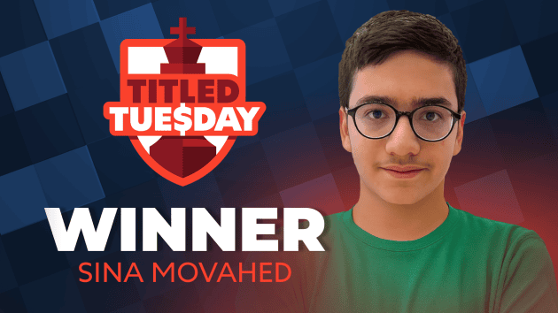 Movahed Continues To Emerge With Second Titled Tuesday In Four Weeks  