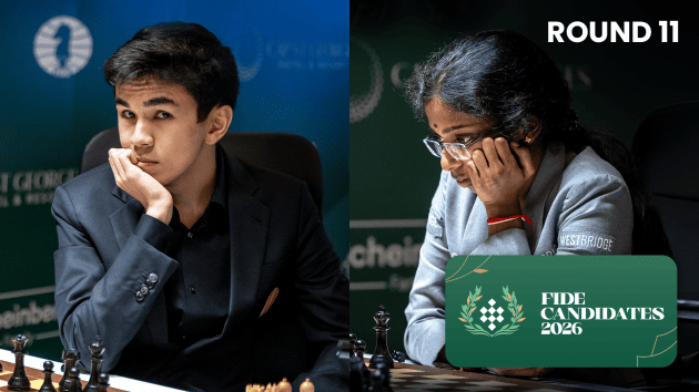 Sindarov Holds Caruana, Vaishali Extends Women's Lead  