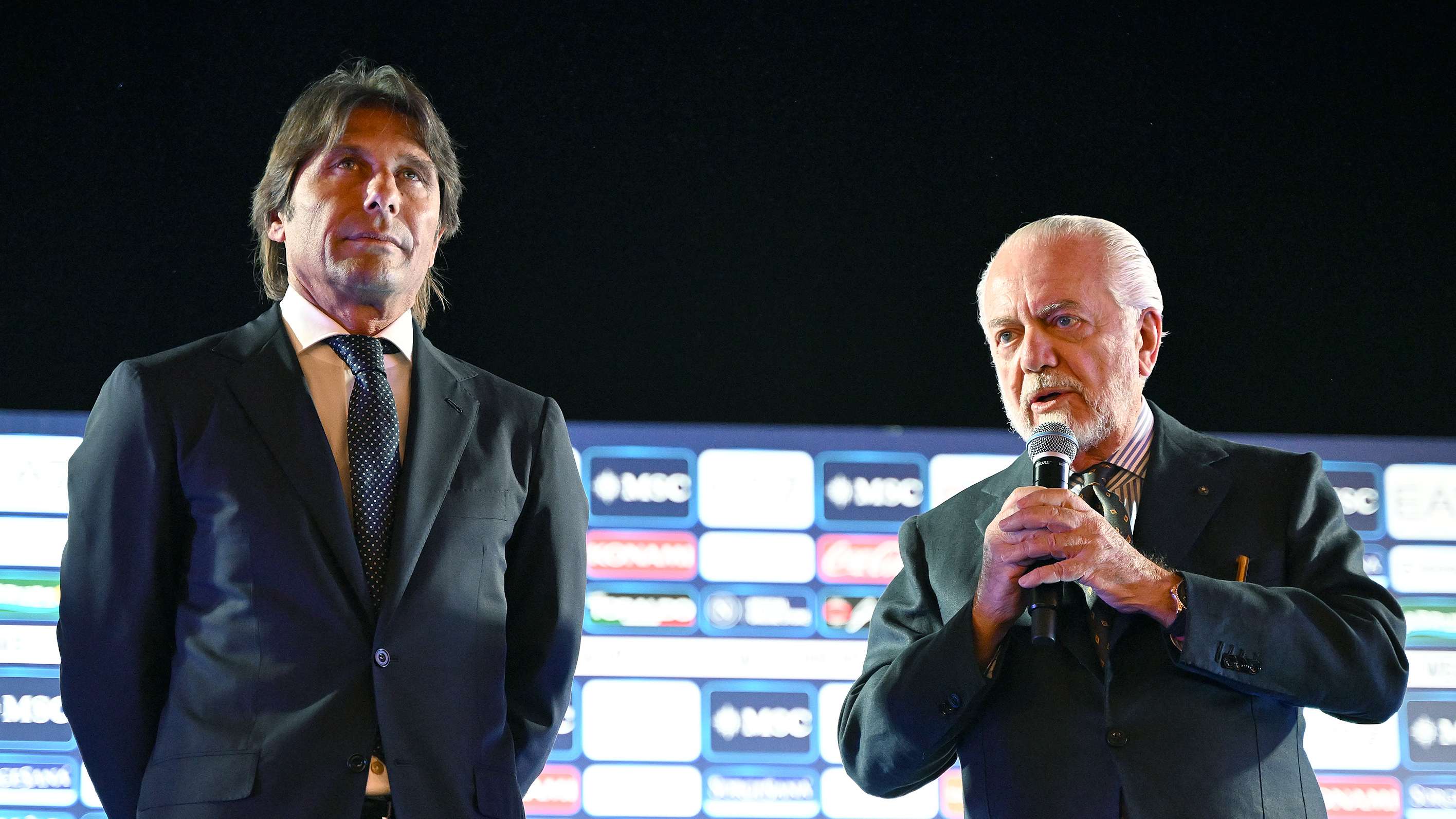 Conte too intelligent for Italy job, Napoli chief suggests  