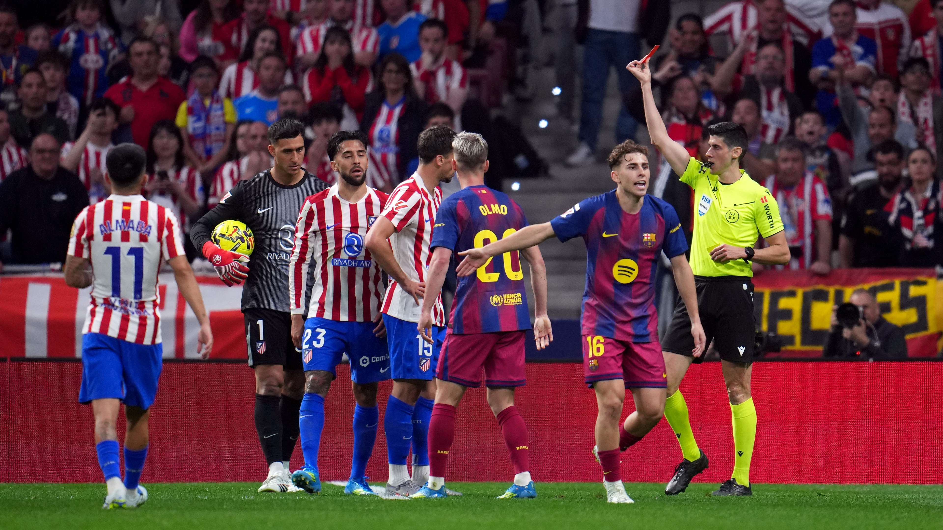 'Barcelona were lucky' - Atletico star fumes at red card  
