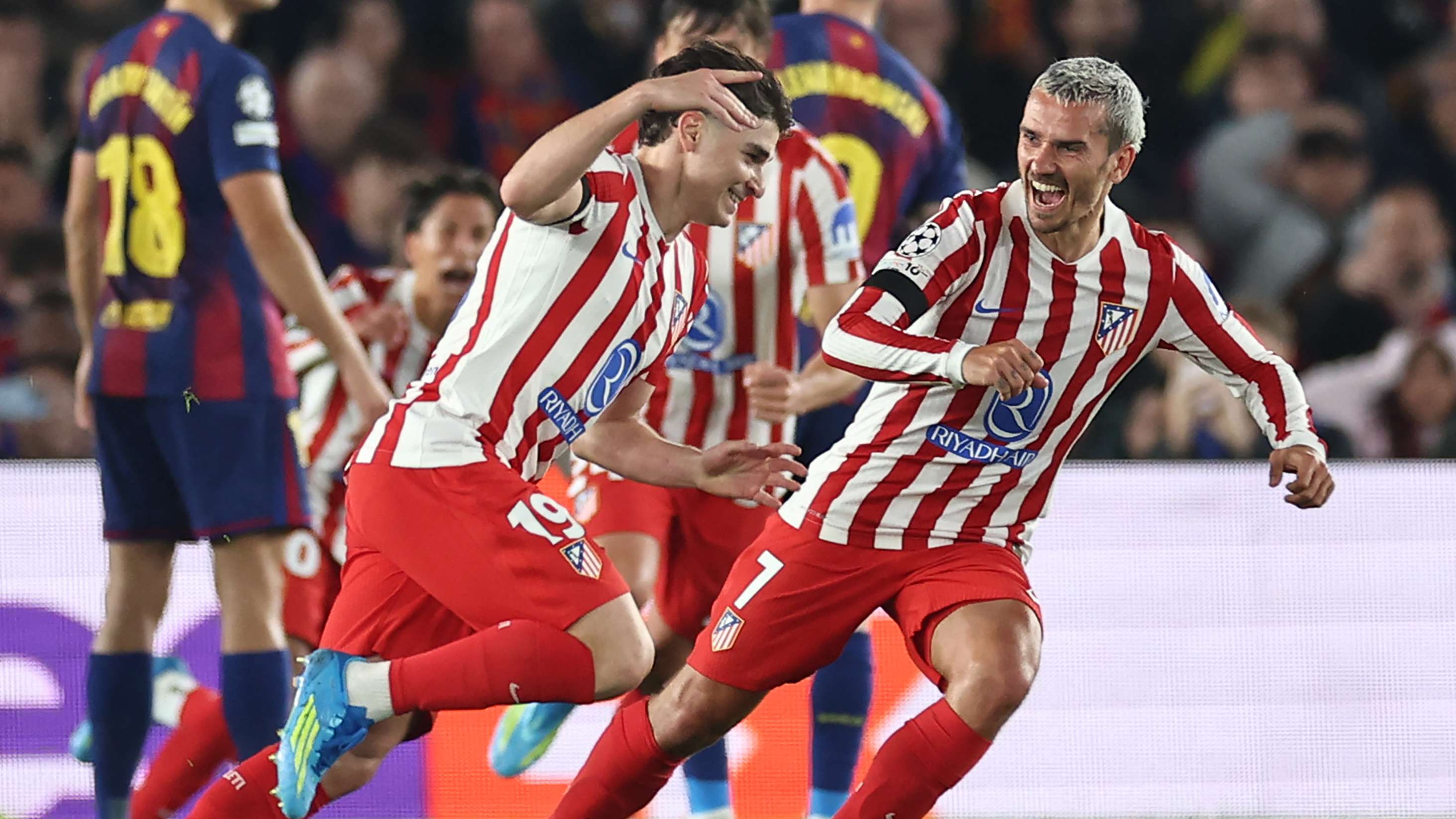 In the heart of Camp Nou, Atlético Madrid silenced the home crowd by conquering Barcelona and edging a giant step towards the Champions League semi-finals. The visitors’ discipline  