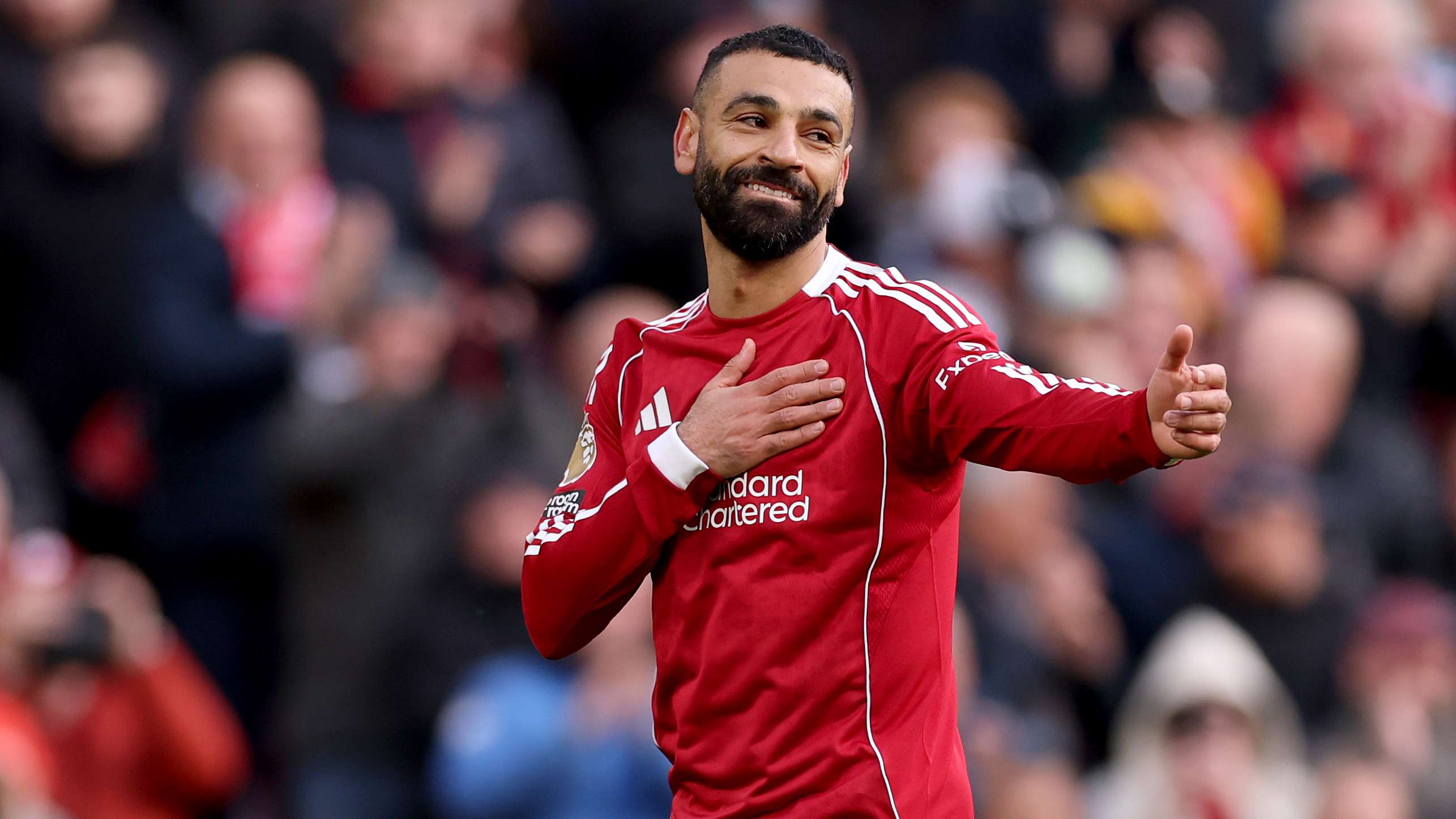 Salah equals Gerrard record after scoring in his final derby for Liverpool  