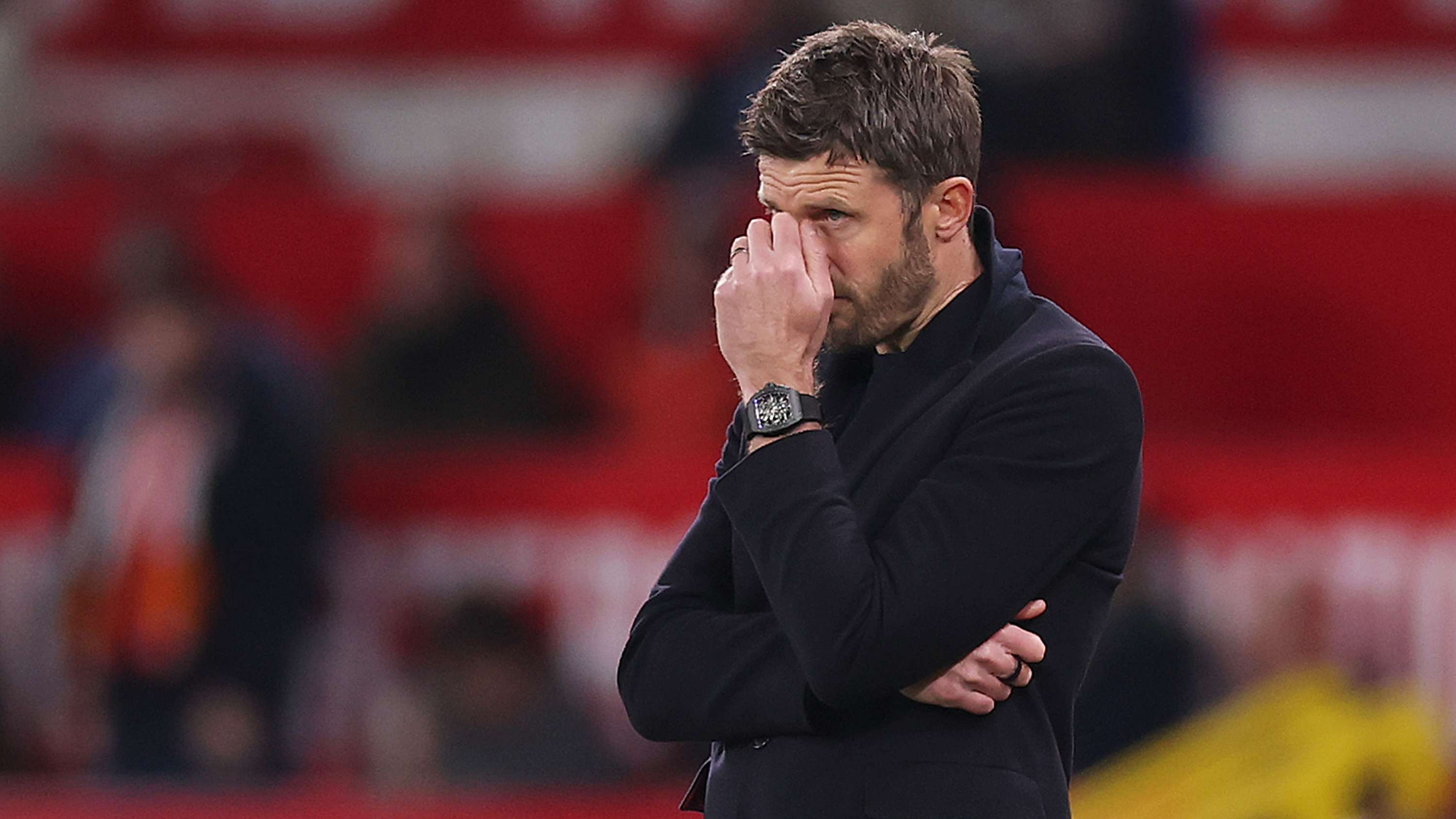 Carrick rages at 'one of worst decisions' as 10-man Man Utd fall to Leeds  